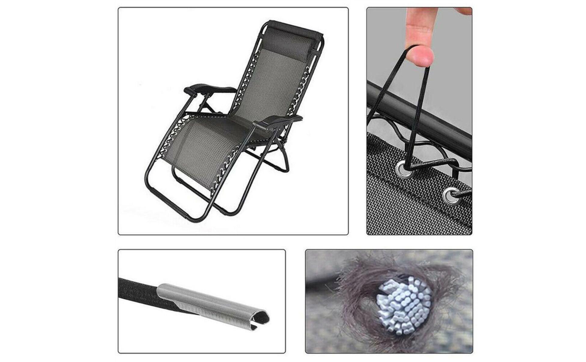 8 Pieces Recliner Replacement Cords Easy to Install Chair Straps with Hooks