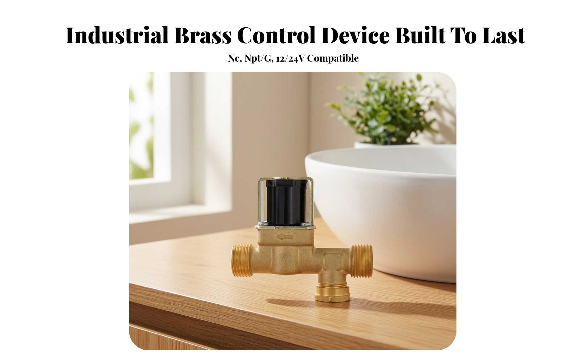 Valve Electronically Actuated Normally Closed Water Inlet Solenoid Valve