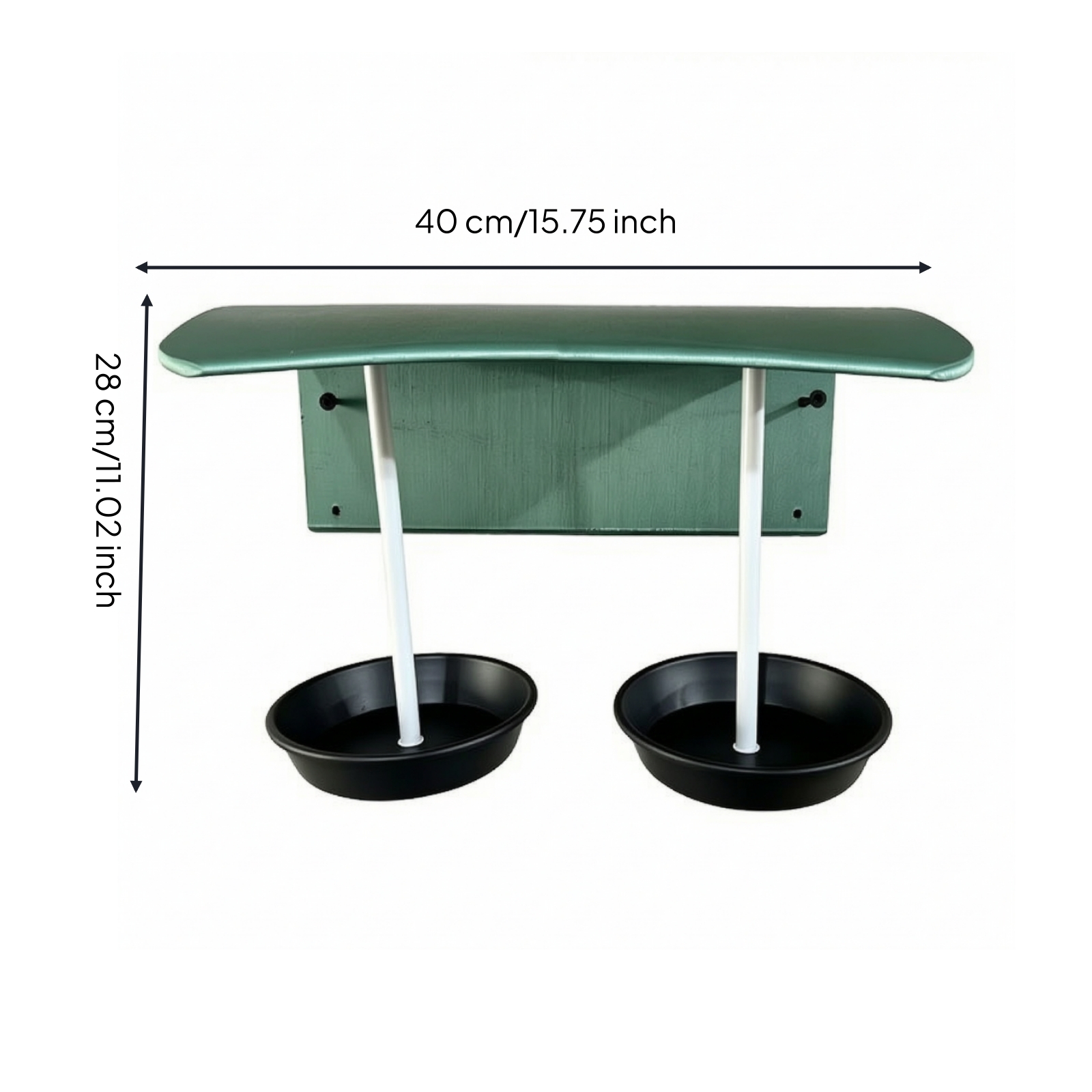 Bird Feeder with Bowls Outdoor Bird Feeder with Canopy Long-Lasting for Backyard