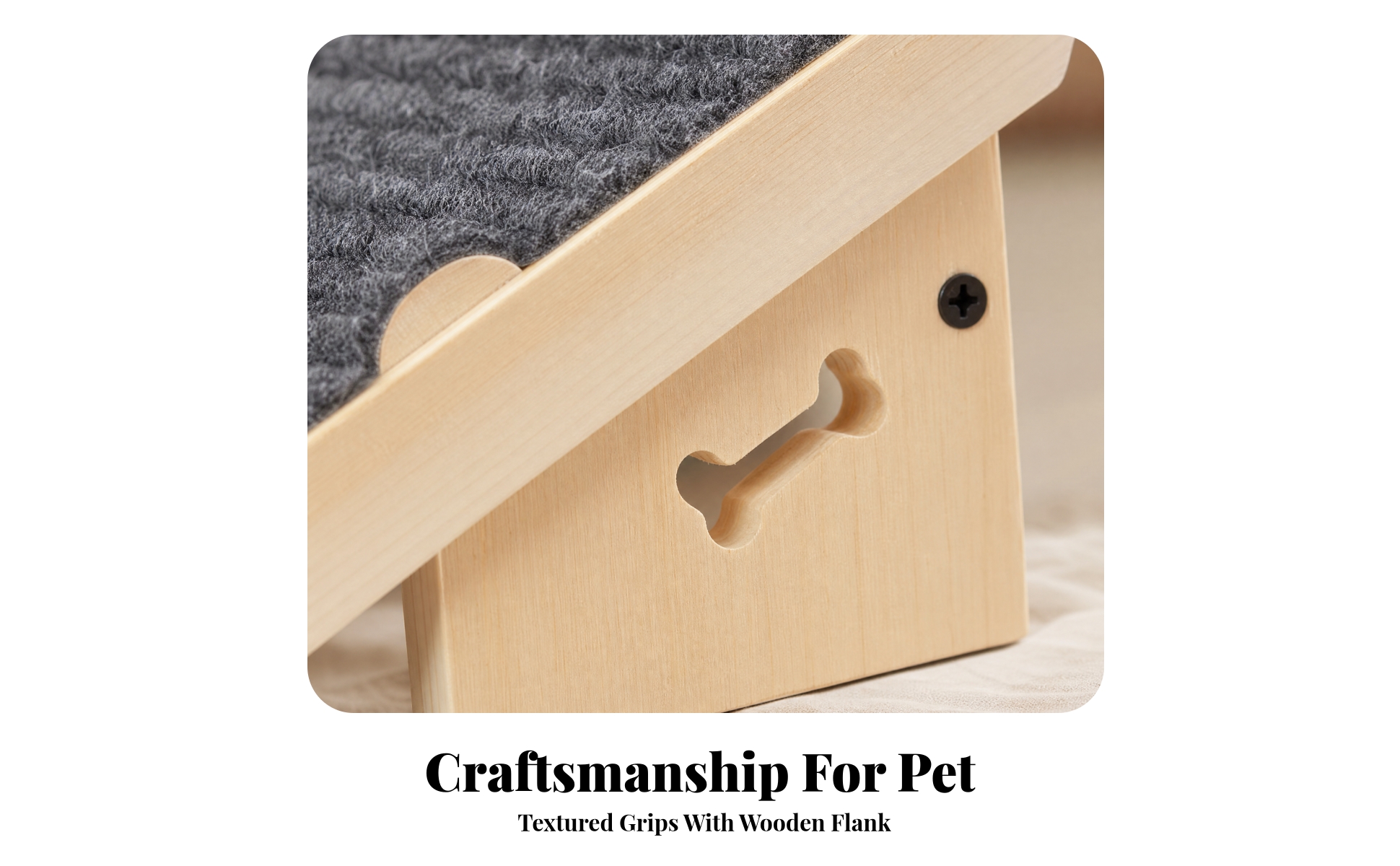 3 Pieces Pet Stair-Ramp with Anti-Slip Mat Low-Incline Foldable Dog Ramp Sturdy