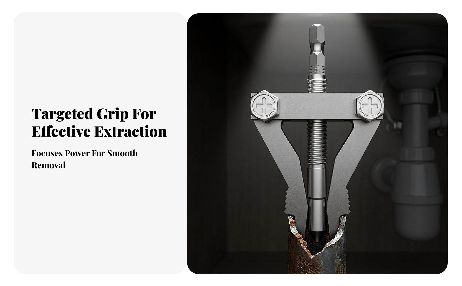 Nipple Extractor Hexagonal Shank Broken Thread Extractor Tool High-Hardness