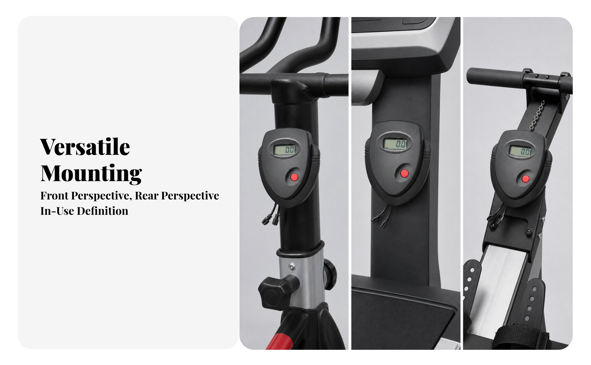 Fitness Meter with Sensor Wiring Speed Tracking Exercise Bike Display Meter