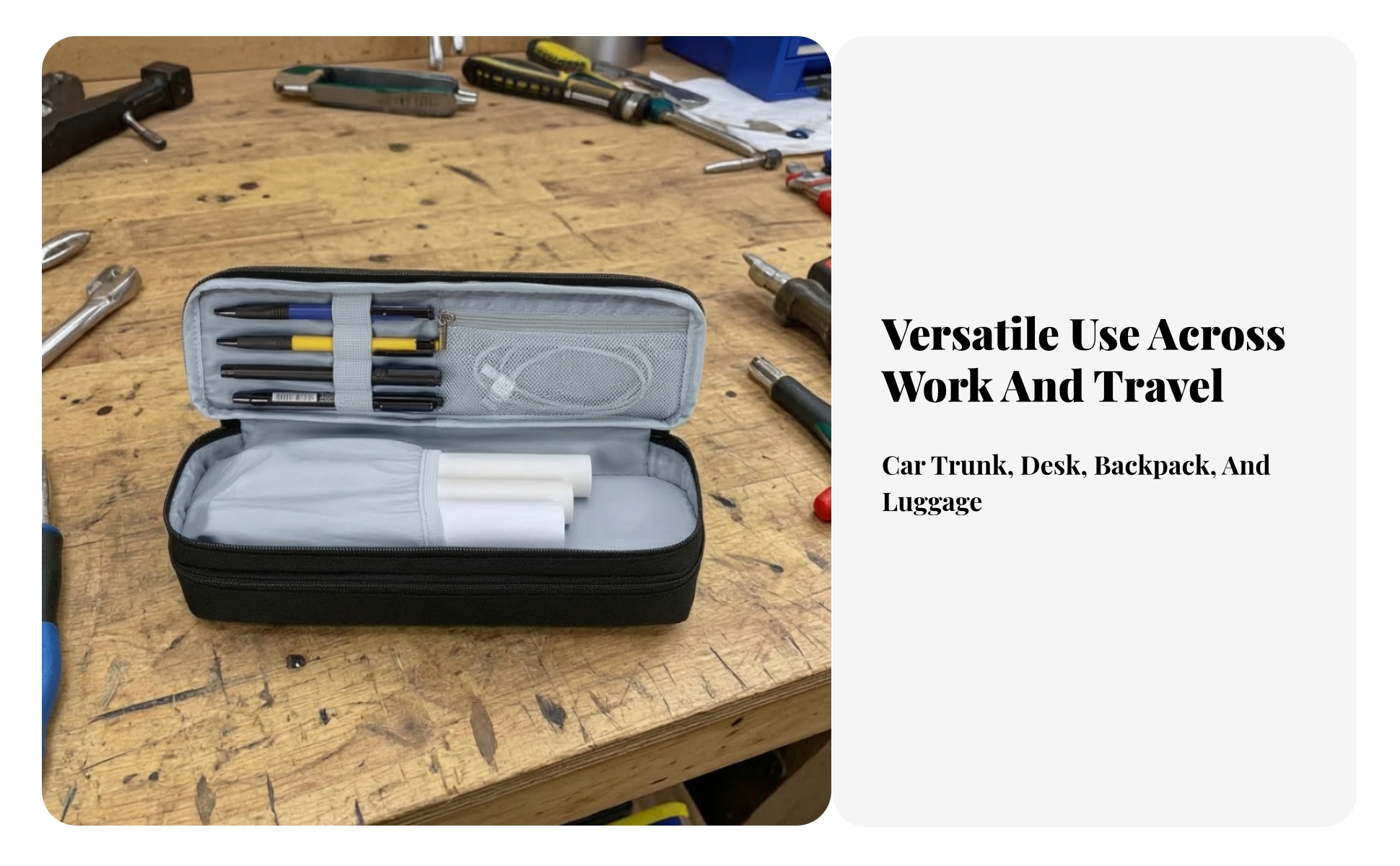 Thermal Printer Carrying Case Two-compartmentCompartment for Study Areas
