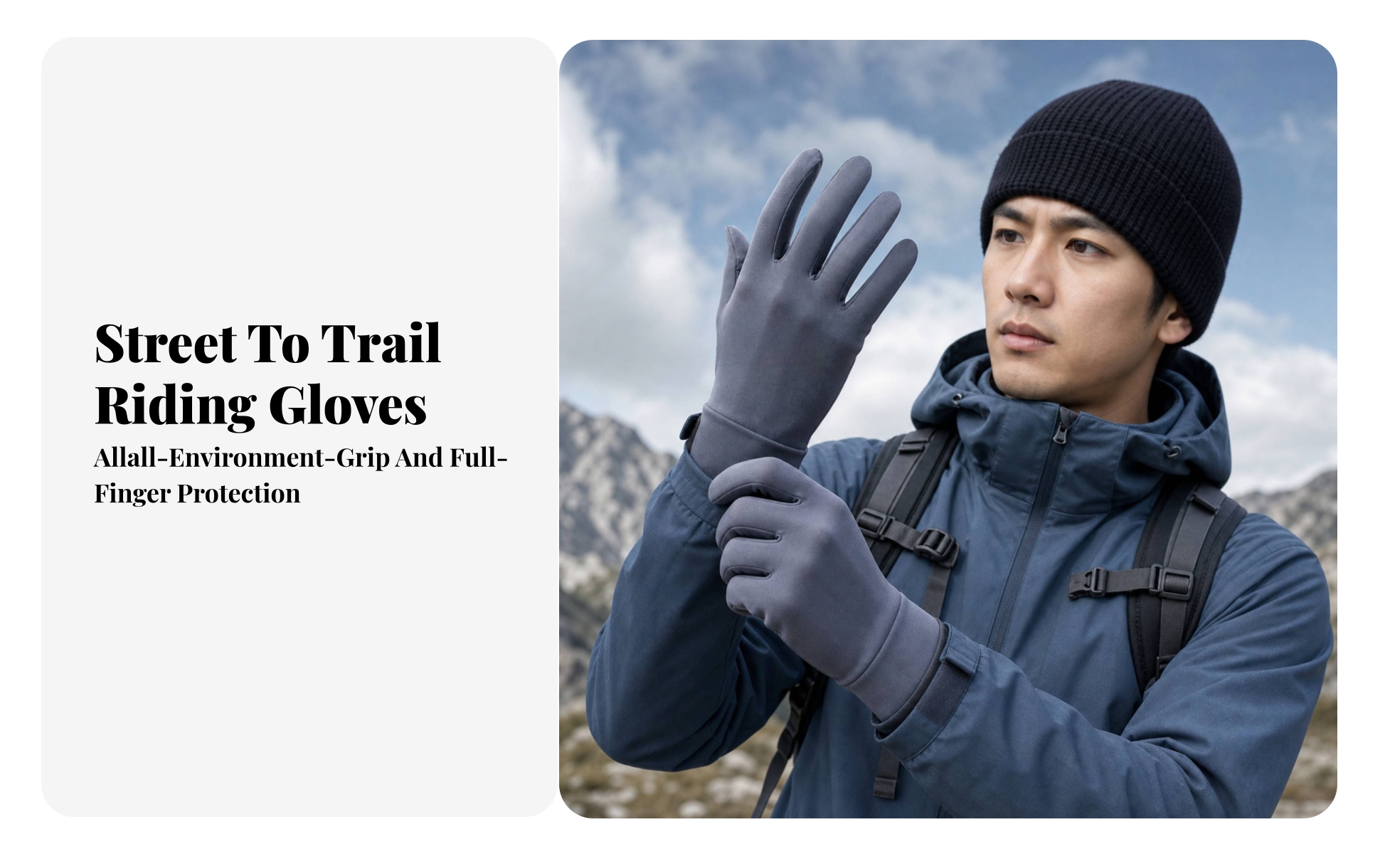 Full-Finger Cycling Glove UPF 50+ Touchscreen Cycling Glove Breathable