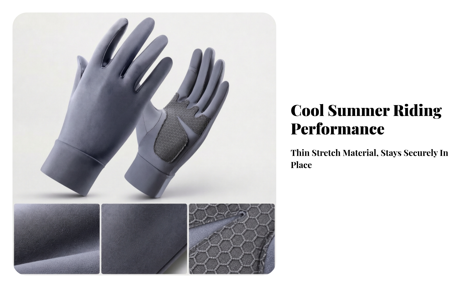 Full-Finger Cycling Glove UPF 50+ Touchscreen Cycling Glove Breathable
