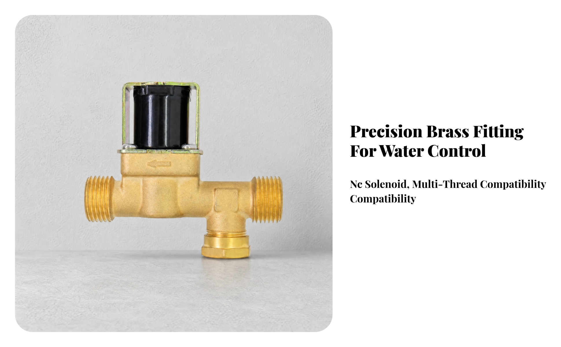 Valve Electronically Actuated Normally Closed Water Inlet Solenoid Valve