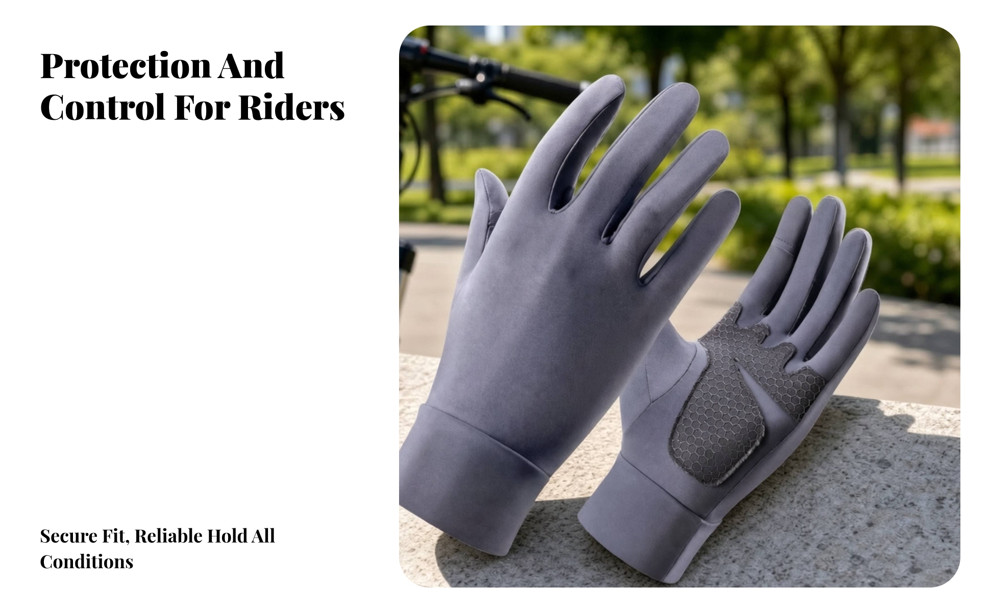 Full-Finger Cycling Glove UPF 50+ Touchscreen Cycling Glove Breathable