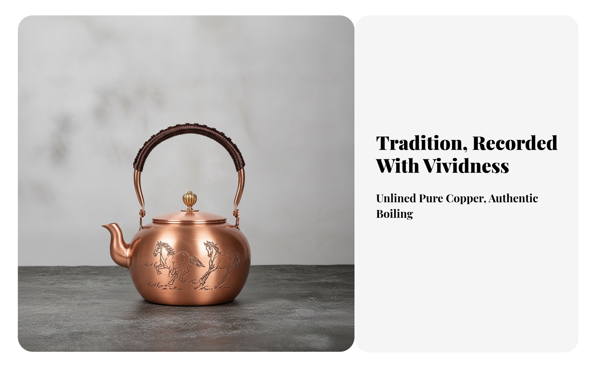 Copper Tea Kettle Handmade Solid Copper Kettle Vintage for Kitchen, Collectors