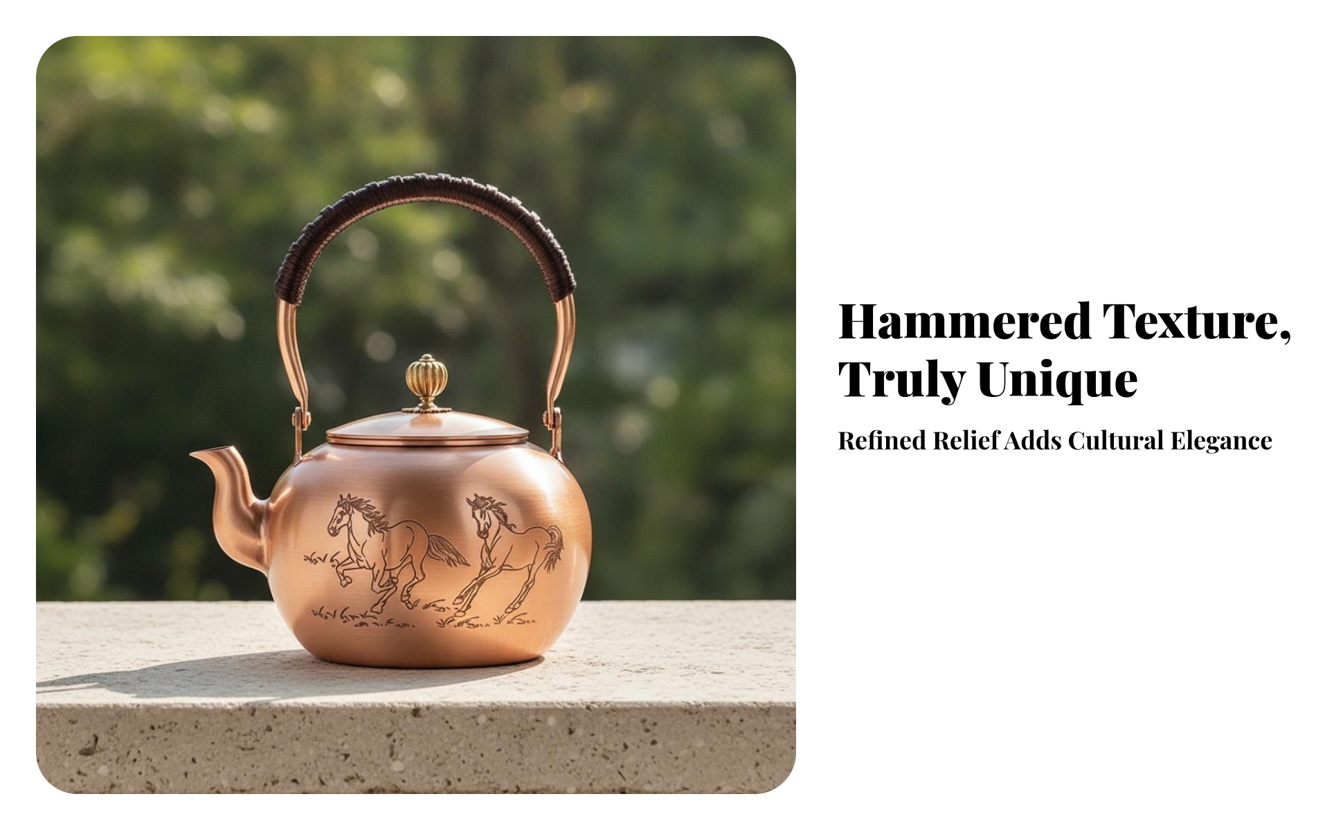 Copper Tea Kettle Handmade Solid Copper Kettle Vintage for Kitchen, Collectors
