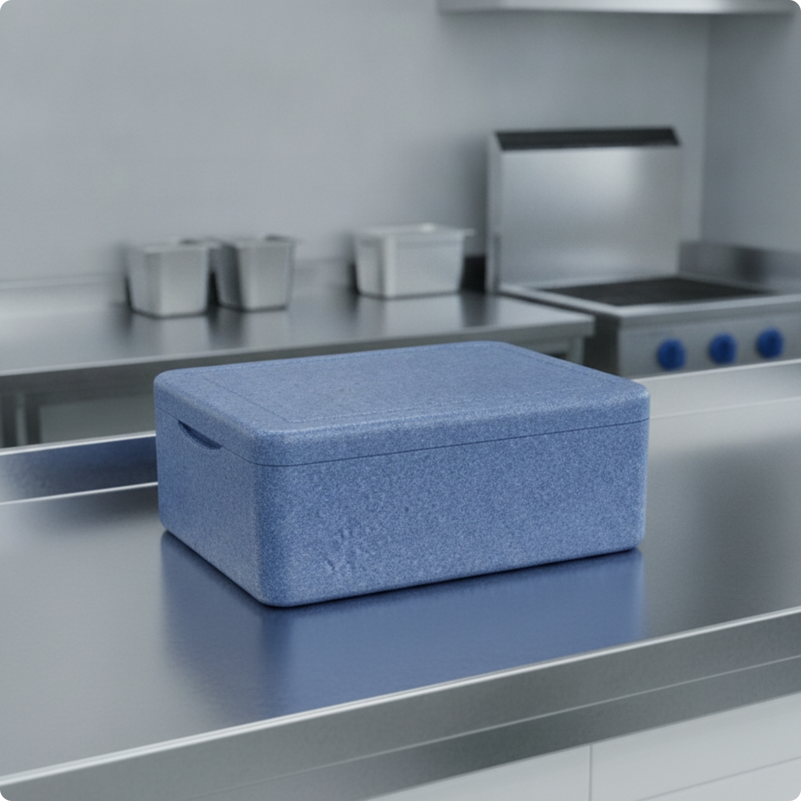 Isolierbox mit Deckel lebensmittelecht Styroporbox mit Tragegriff für Kühlkette