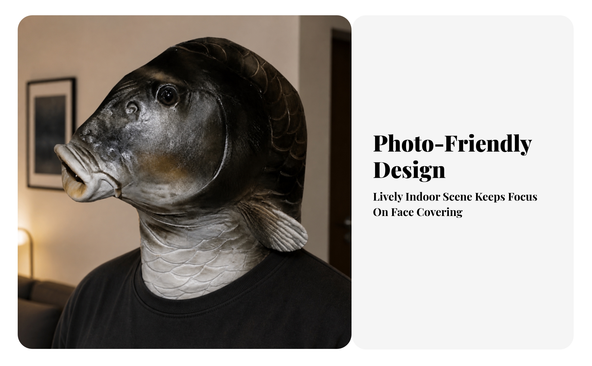 Aquatic Head Mask Funny Full Head Aquatic Mask Realistic for Halloween