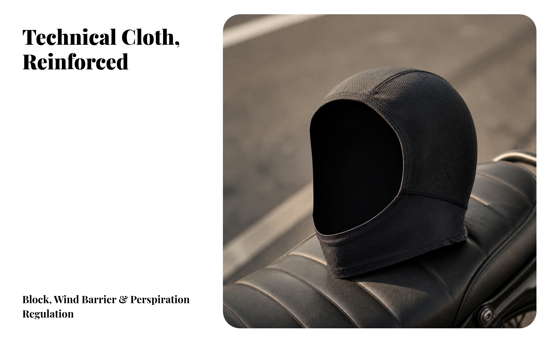 Motorrad-Unterziehhaube schweißabsorbierend Unterzieh-Balaclava atmungsaktiv