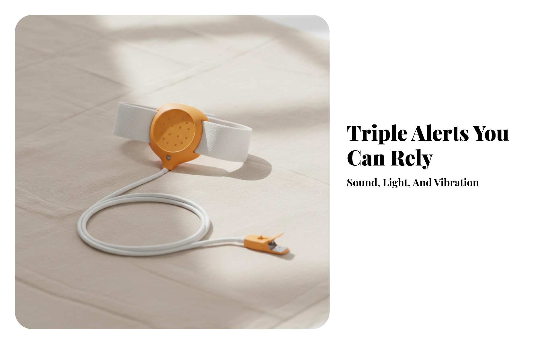 Alarme de Pipi Au Lit avec Capteur à Clip Vibrant Alarme D'énurésie Filaire