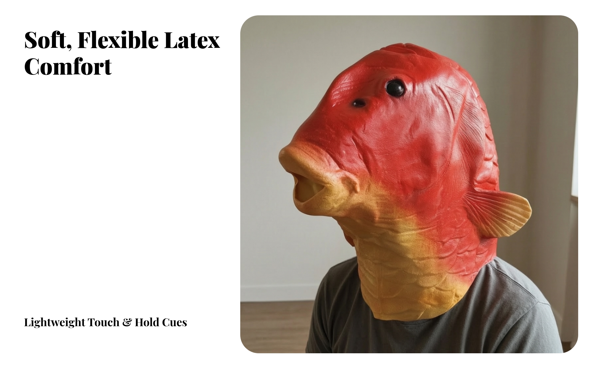 Aquatic Head Mask Funny Full Head Aquatic Mask Realistic for Halloween