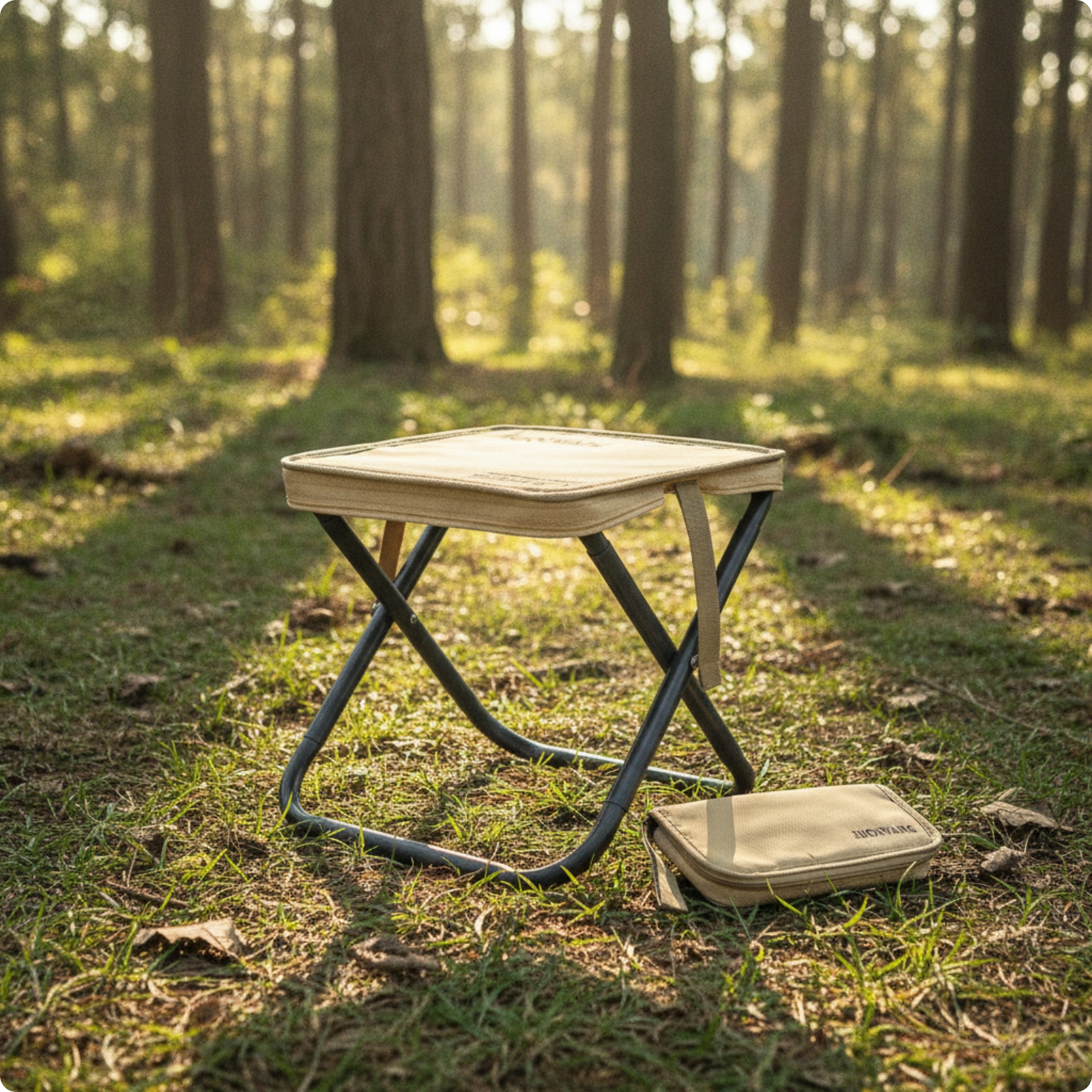 Folding Stool Portable Camp Stool Heavy Duty for Travel, Campers, Anglers