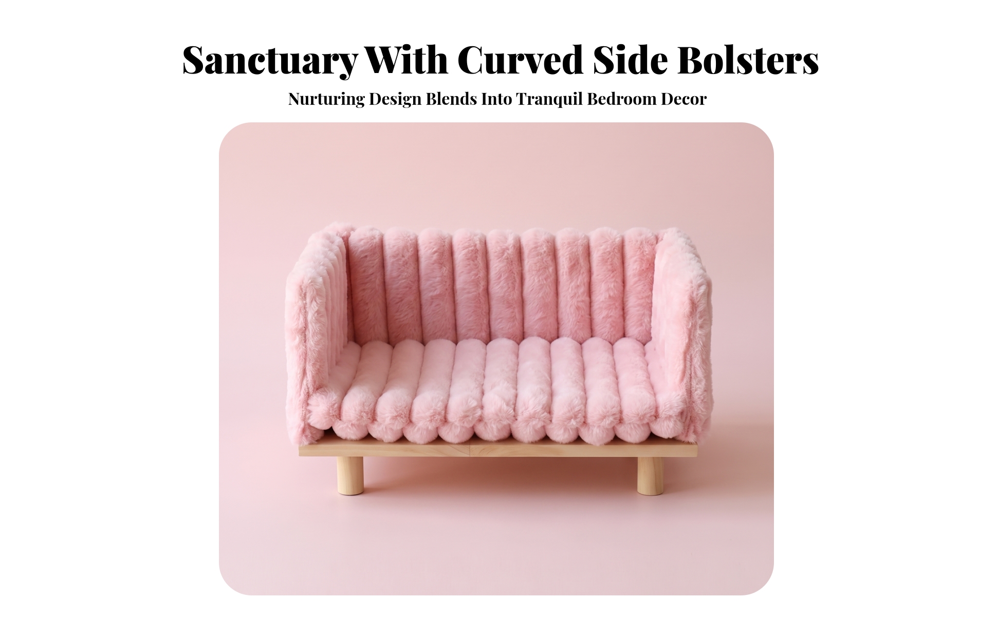 Rabbit Sofa Bed Elevated Wooden Pet Bed with Cushion Raised for Rabbits, Bunnies