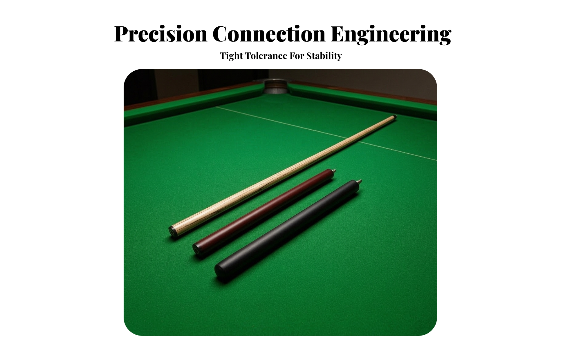 Pool Stick Wrapless Break Jump Cue Chip-Proof for Game Room