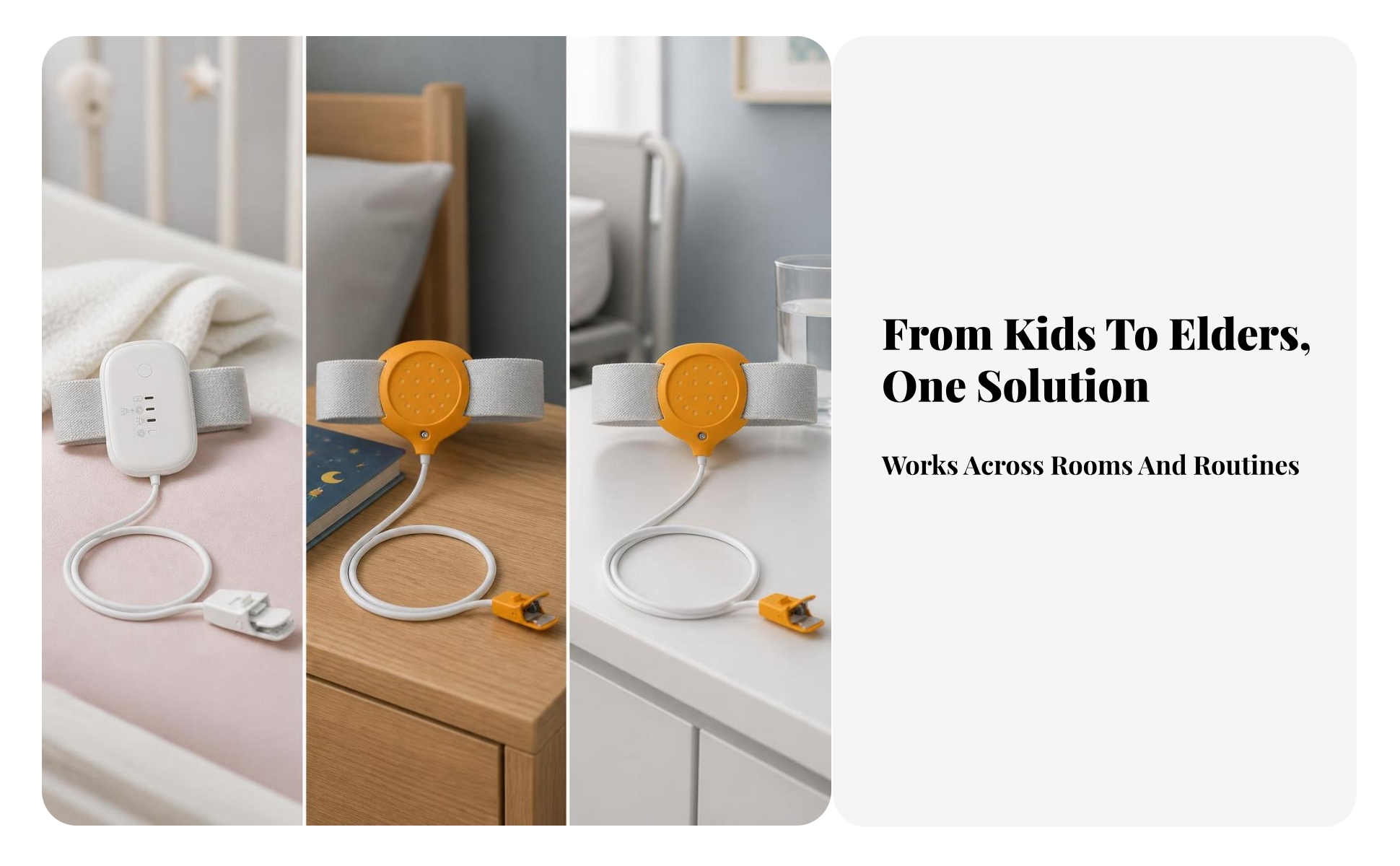 Alarme de Pipi Au Lit avec Capteur à Clip Vibrant Alarme D'énurésie Filaire