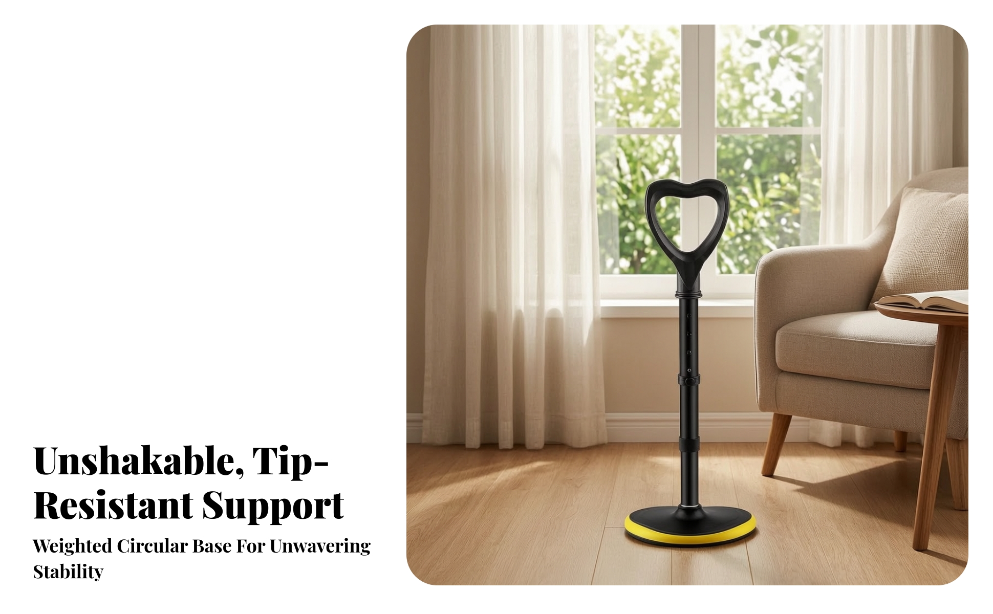 Standing Support Tool Ergonomic Get up Assist Device Telescoping for Elderly