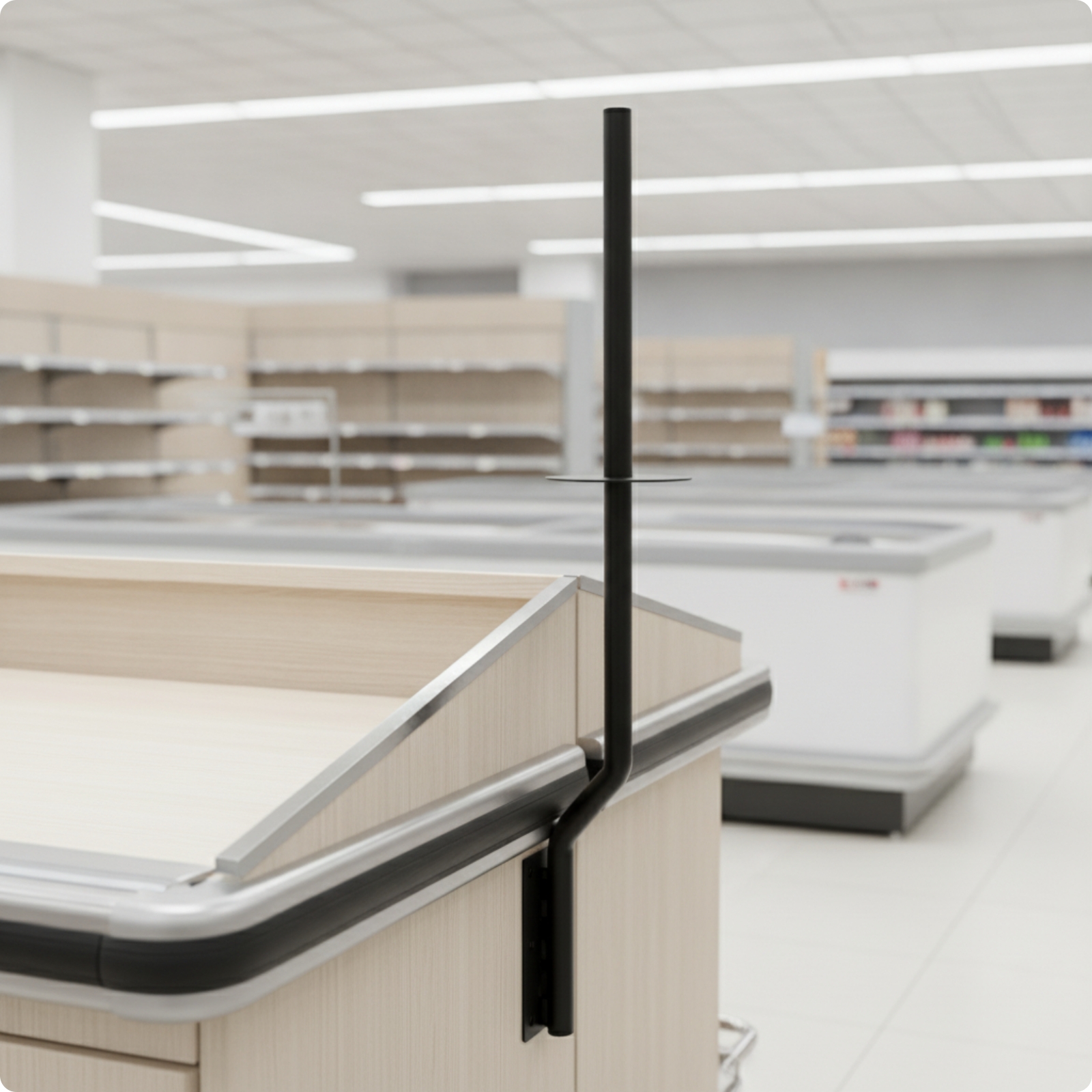 Roll Bag Holder with Mounting Bracket Utilitarian Stand Sturdy for Supermarkets