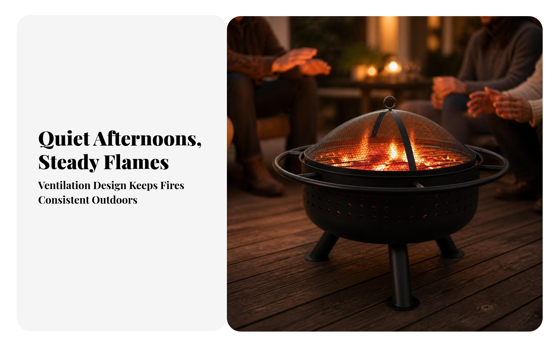 Outdoor Fire Fire Bowl with Cooking Grate Wood-Fired Fire Fire Bowl with Grill