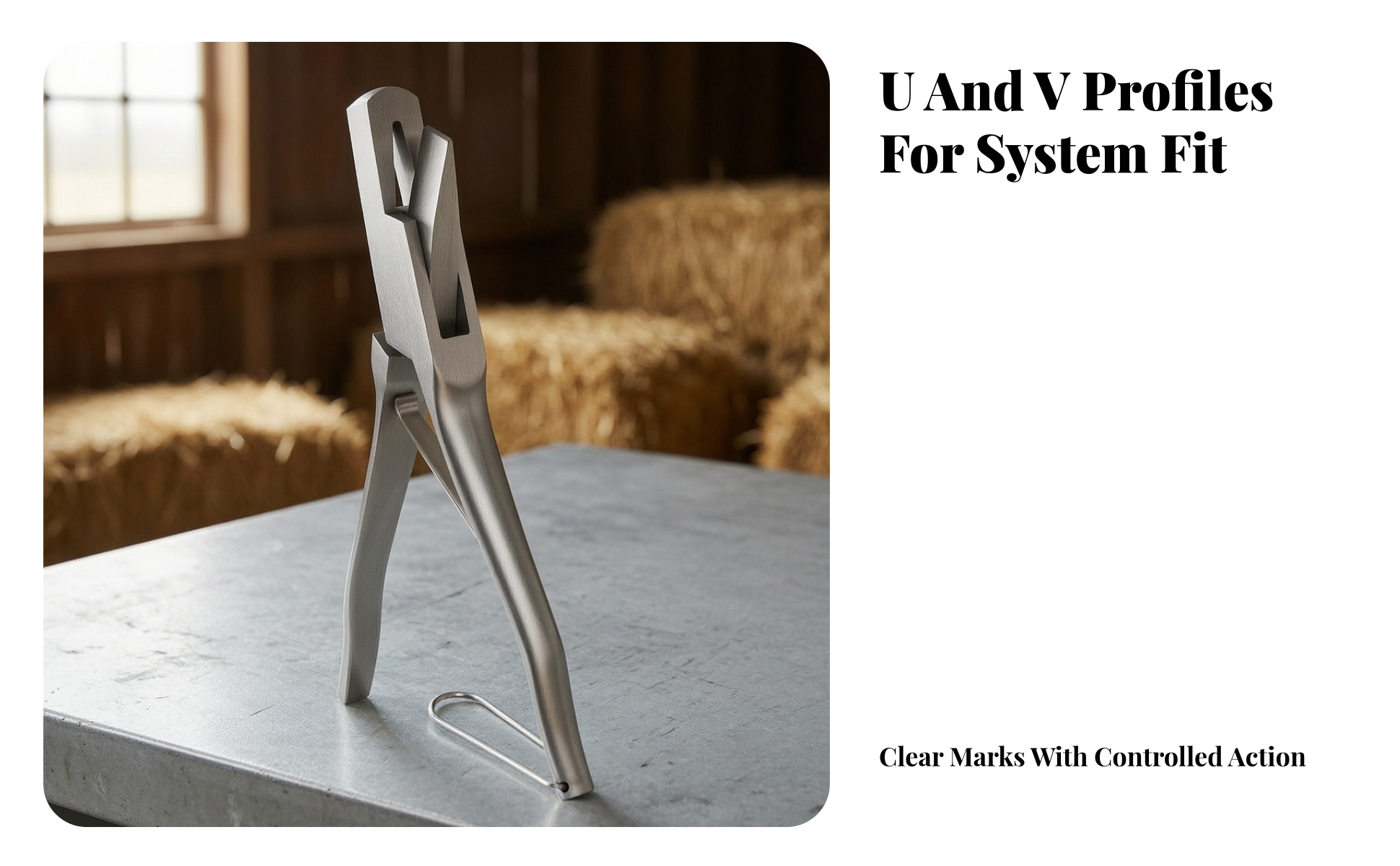 Ear-Notch Stainless Steel Ear Notcher for Livestock Farms