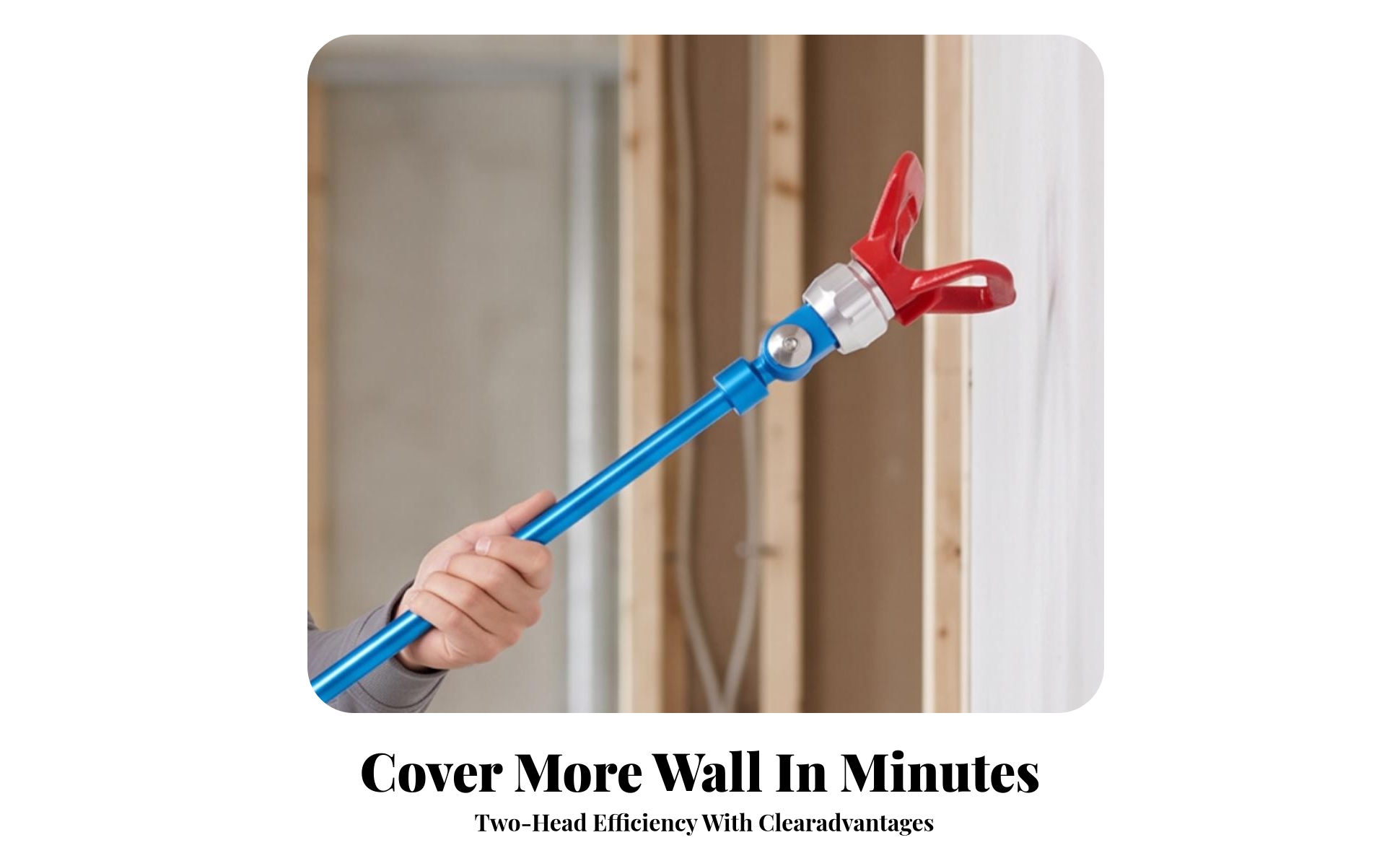 Dual Head Spray Extension Rigid Metal Spray Extension Rod Heavy Duty