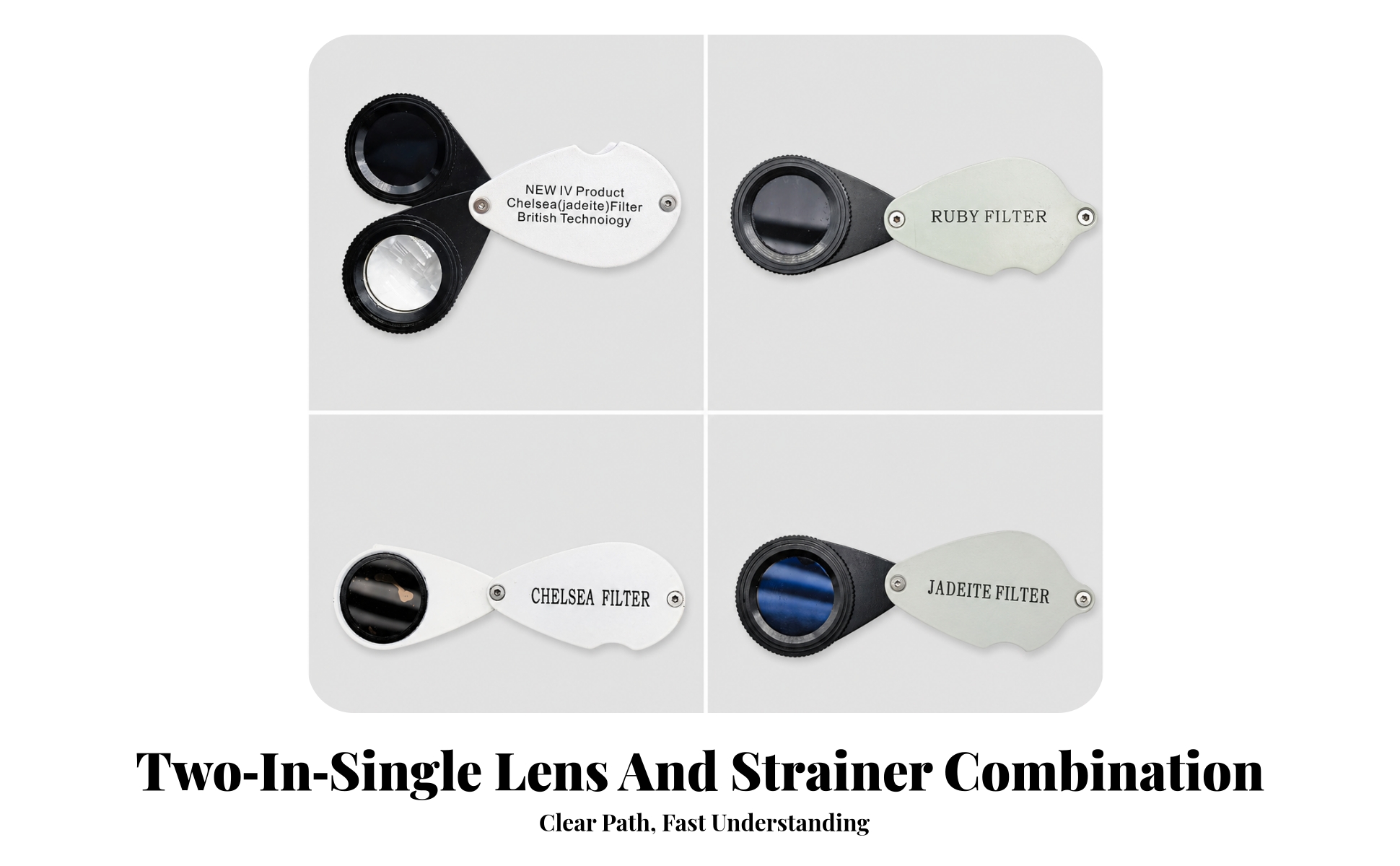 Chelsea Gemstone Filter User-Friendly for Stone Checking, Collectors, Hobbyists