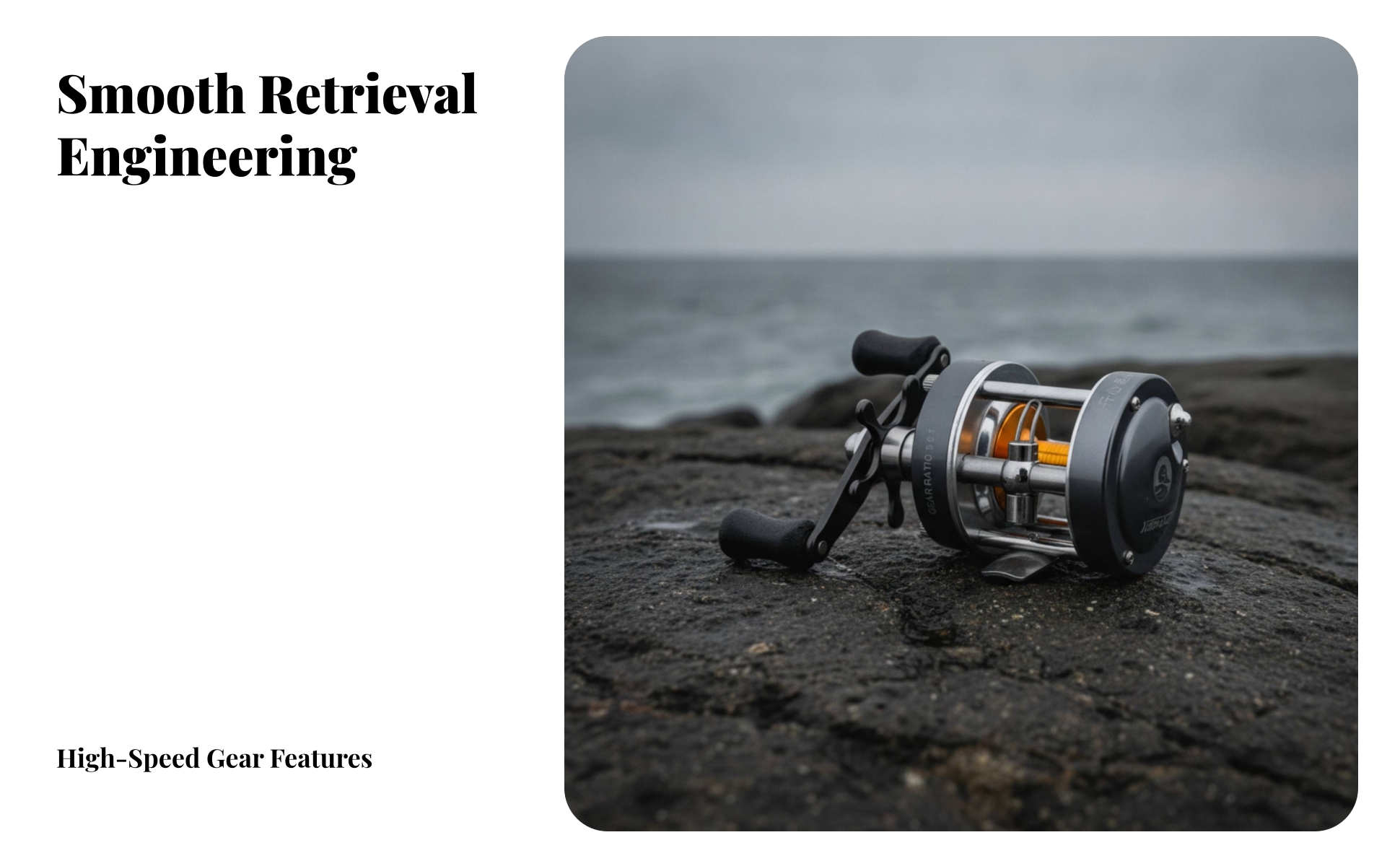 Round Reel Powerful Drum Reel with Twin Handle Long-Lasting for Anglers