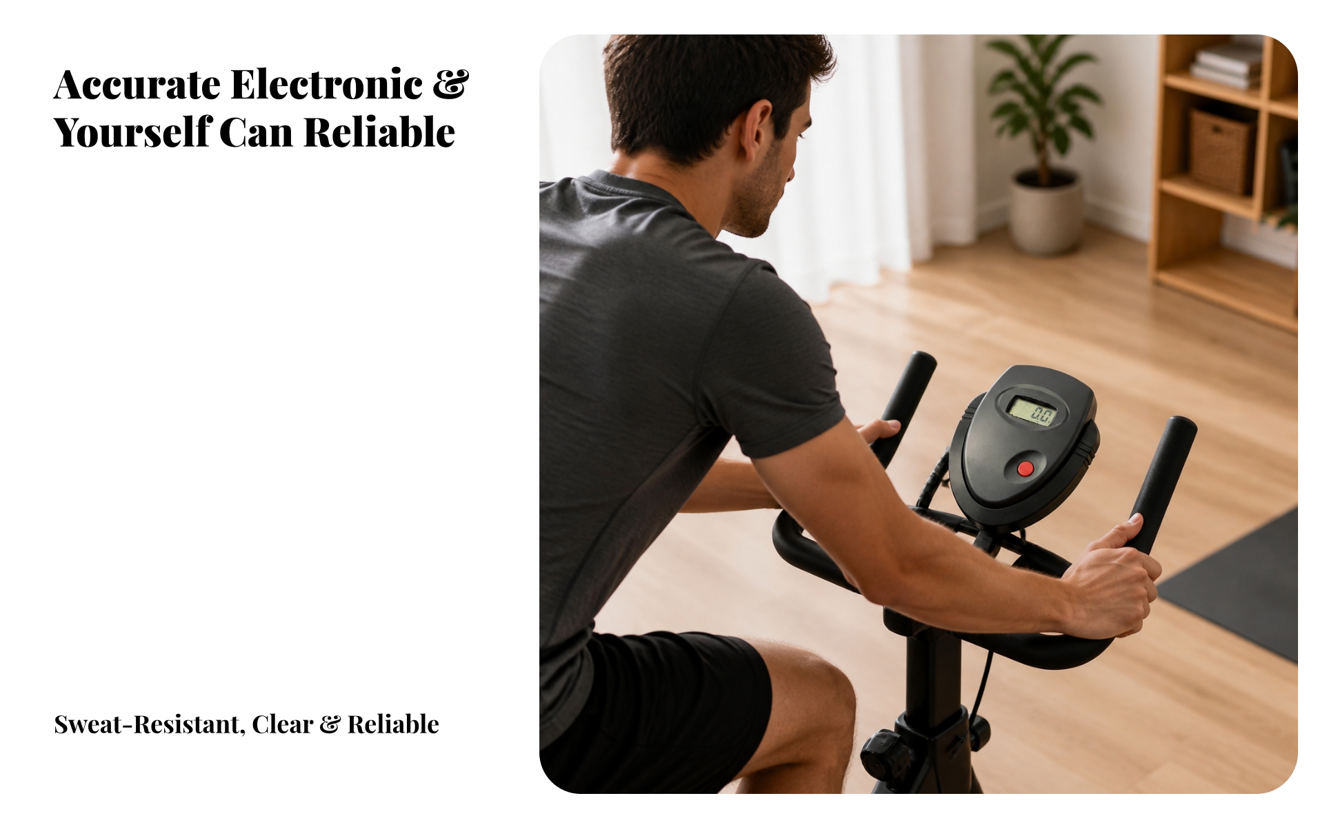 Fitness Meter with Sensor Wiring Speed Tracking Exercise Bike Display Meter