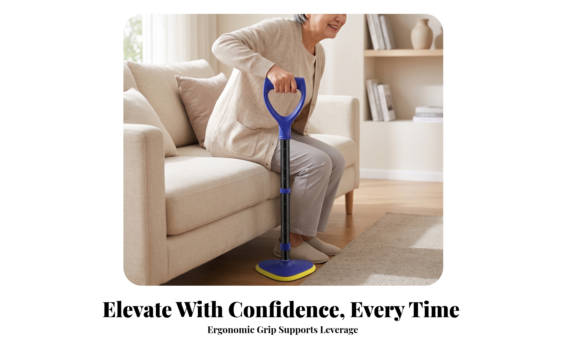 Standing Support Tool Ergonomic Get up Assist Device Telescoping for Elderly