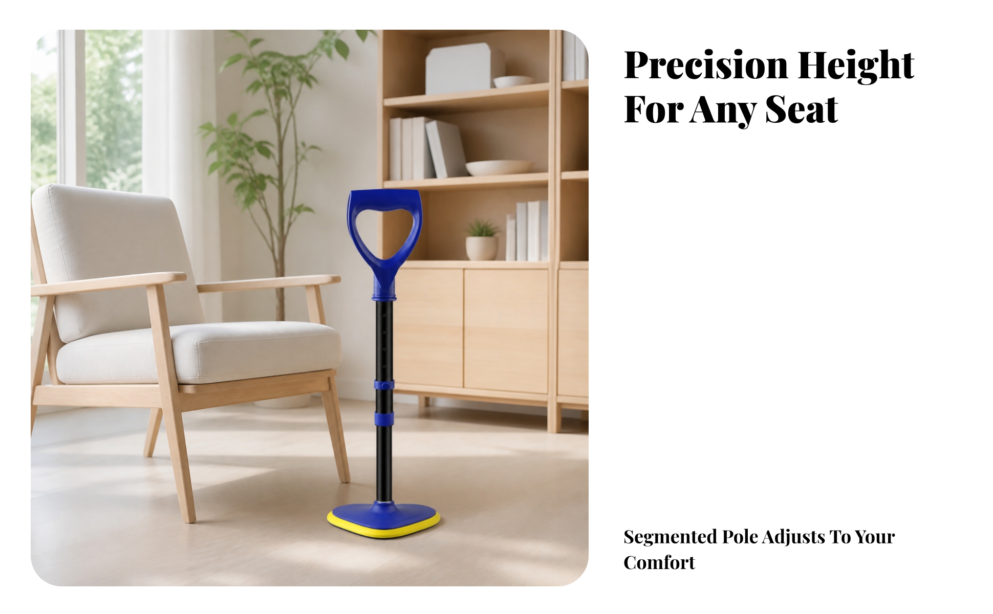 Standing Support Tool Ergonomic Get up Assist Device Telescoping for Elderly