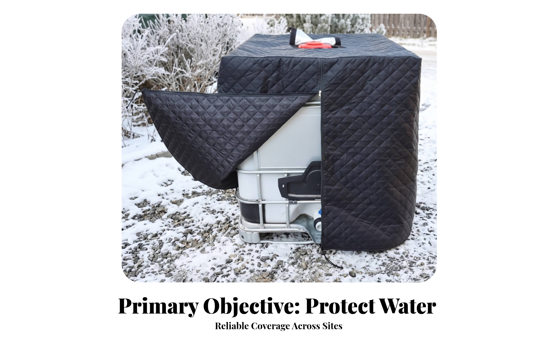 IBC Tote Cover Outdoor IBC Tank Cover Insulated for Farm, Yard