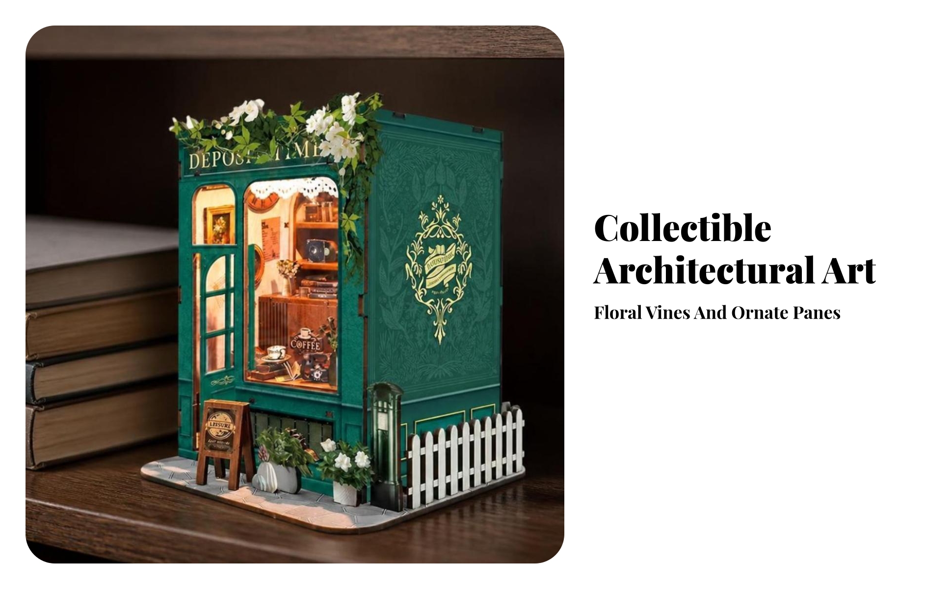 DIY Miniature House Kit Decorative 3D Miniature House Model Creative for Adults