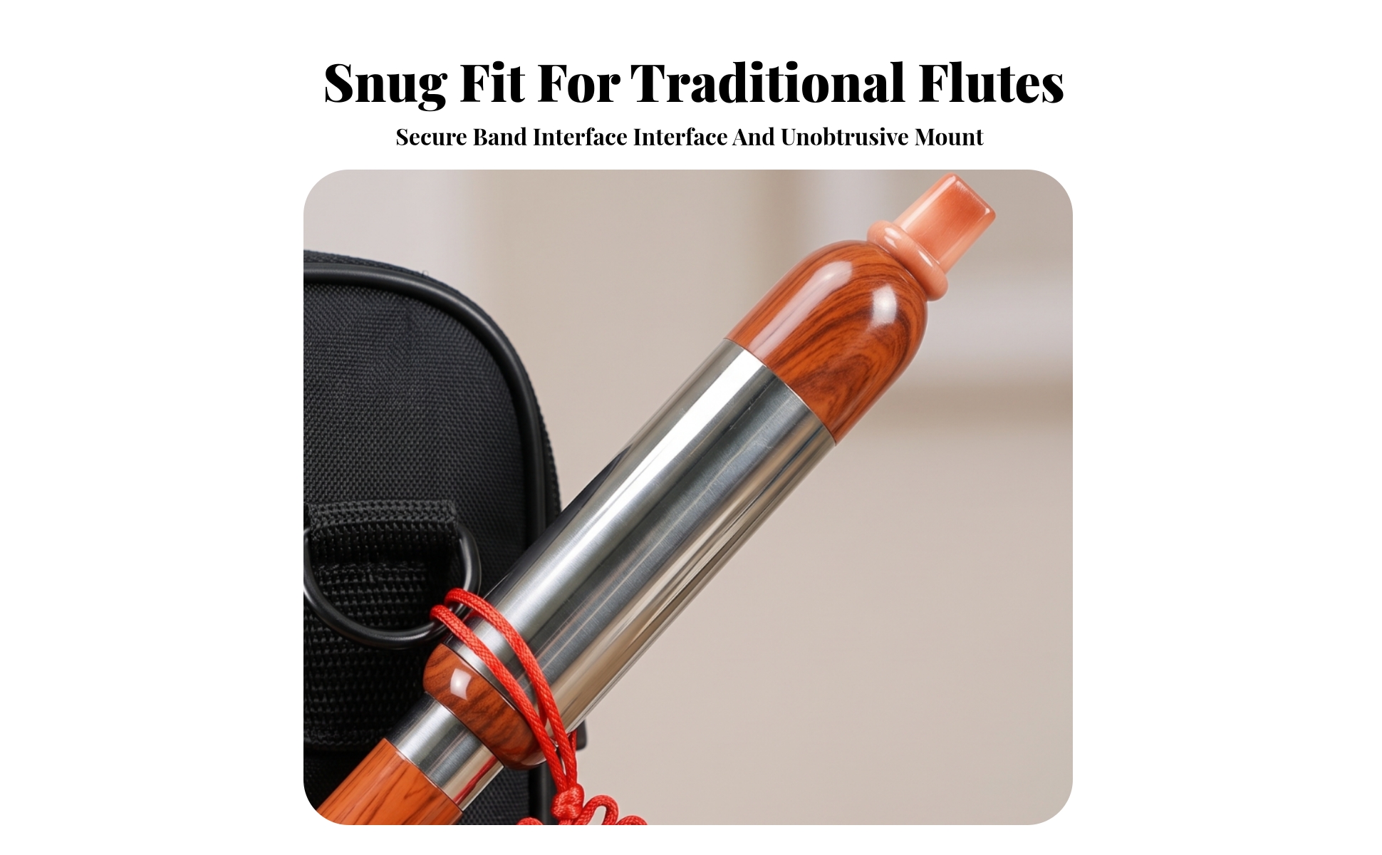 Flute Model with Tassel Portable Plastic Flute Ornament with Cord for Flutists