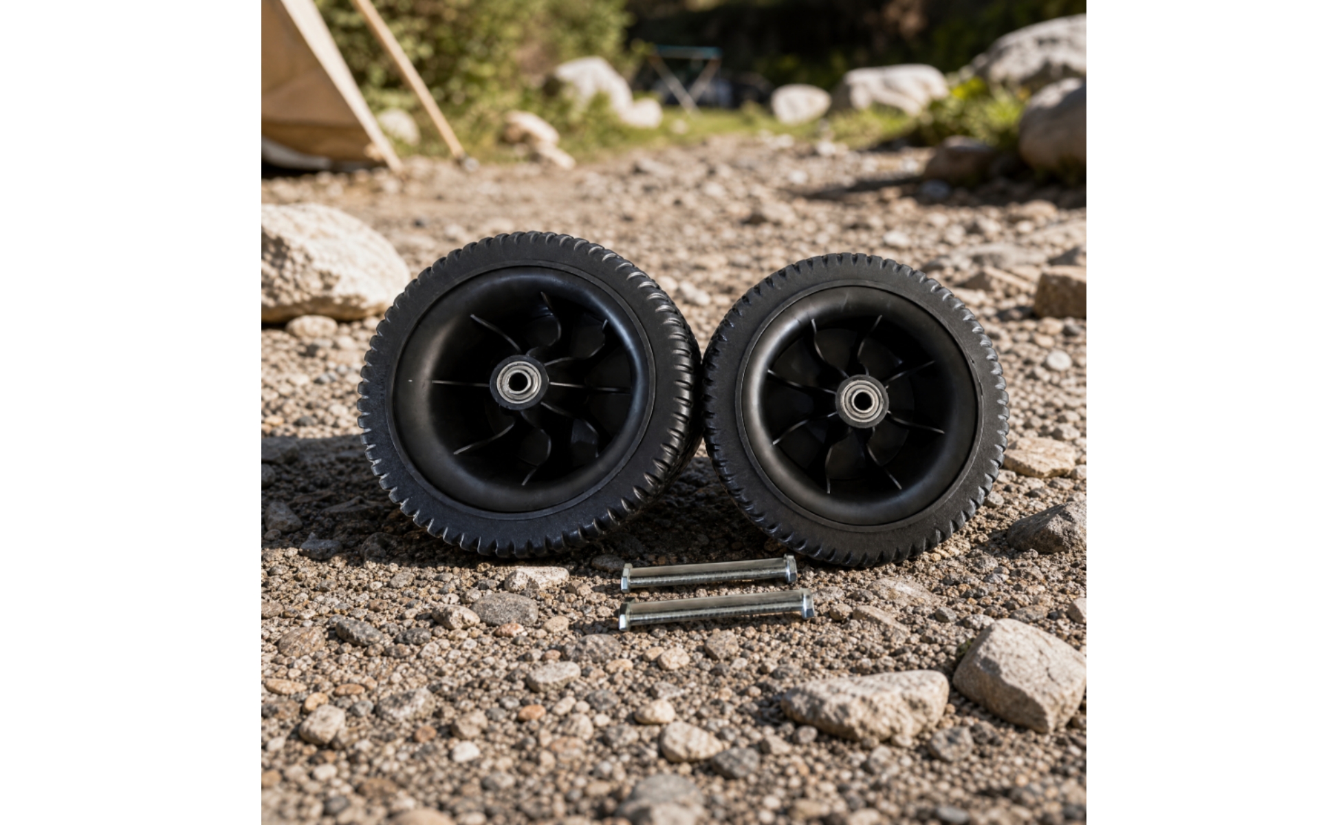 Cart Wheel Replacement Camping Cart Wheel Assembly Lightweight