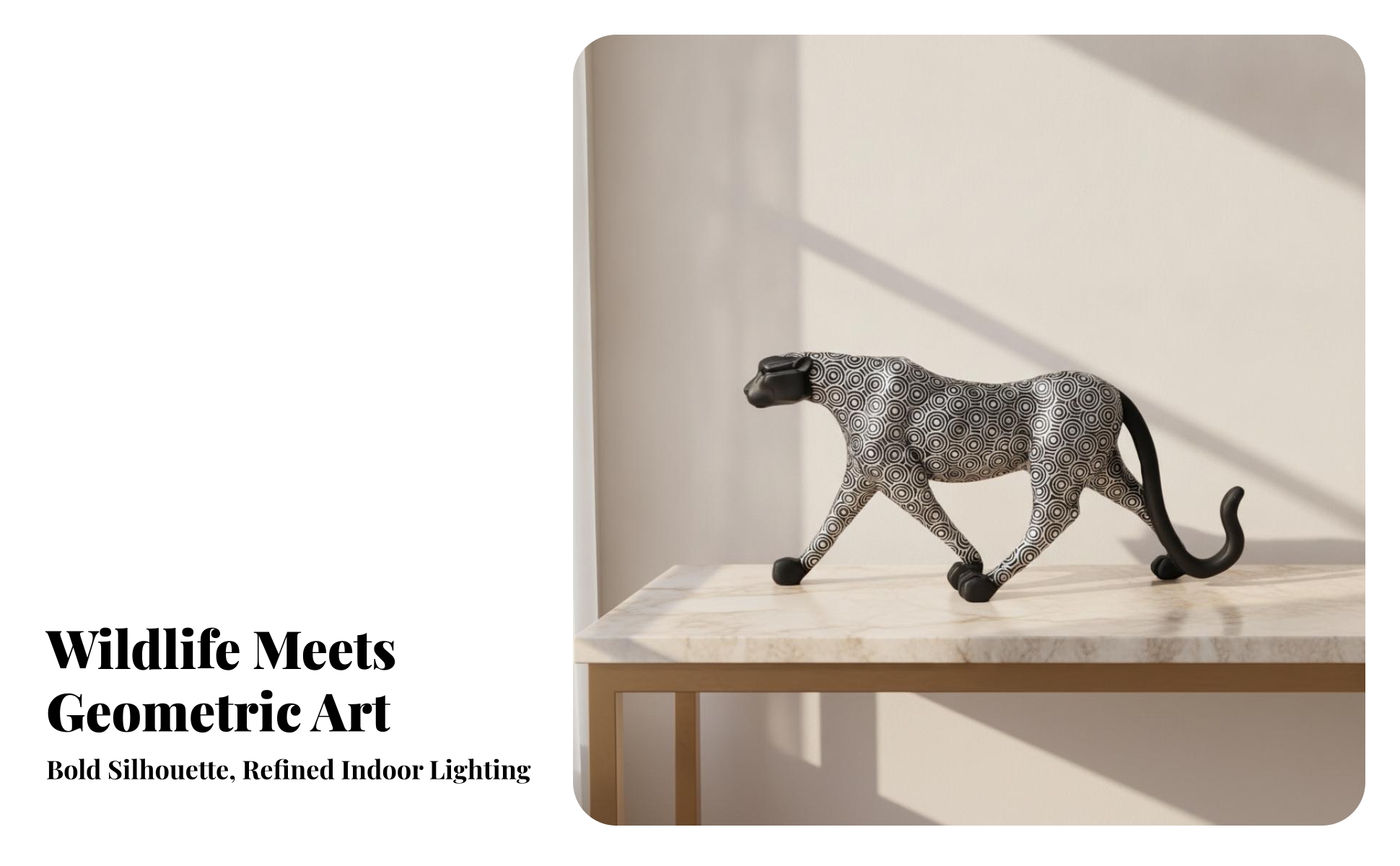 Leopard Statue Decorative Animal Sculpture Resin for Living Room, Art Collectors