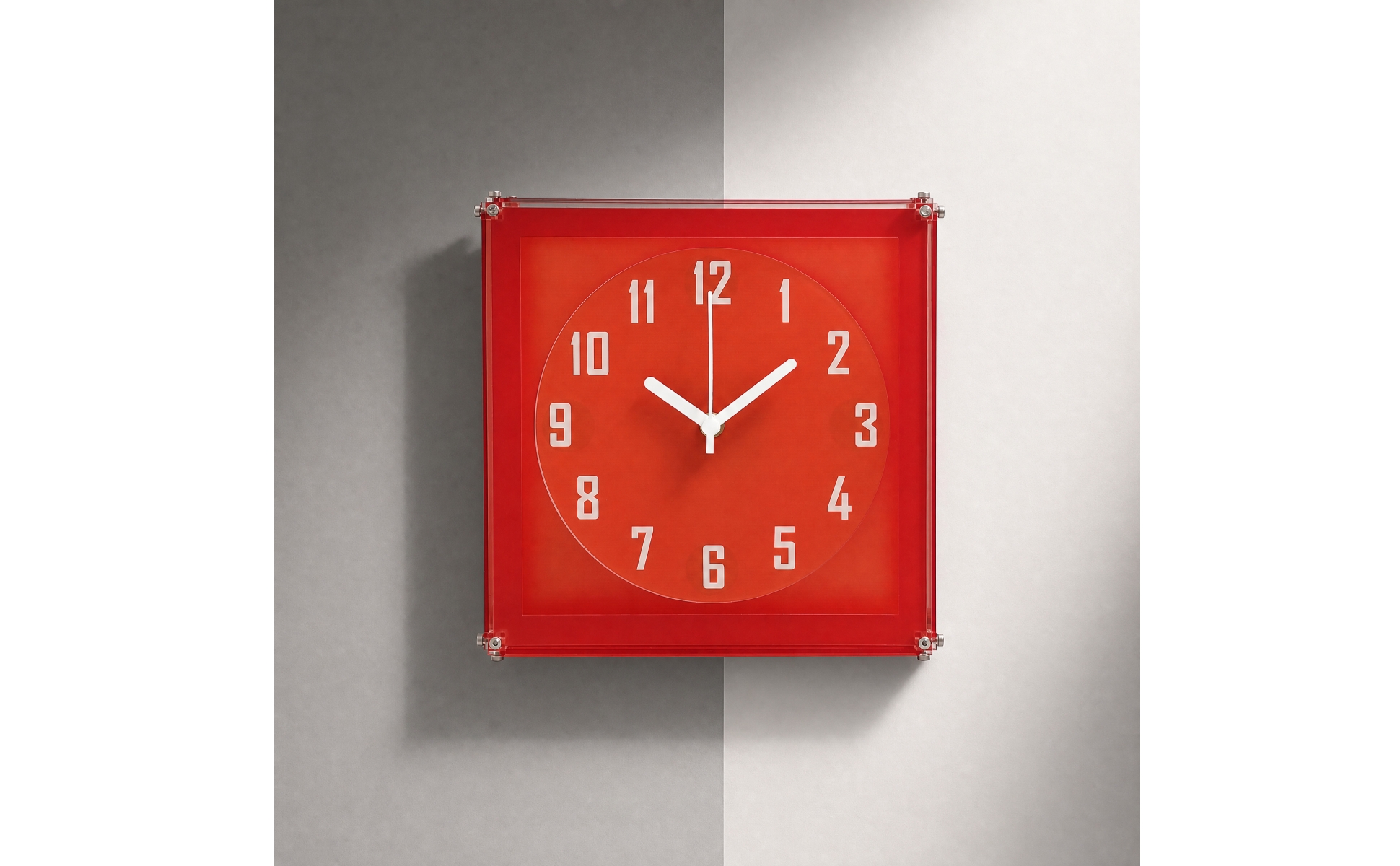 Wall Clock with Silent Mechanism Easy-to-Read for Living Room, Reading Nook