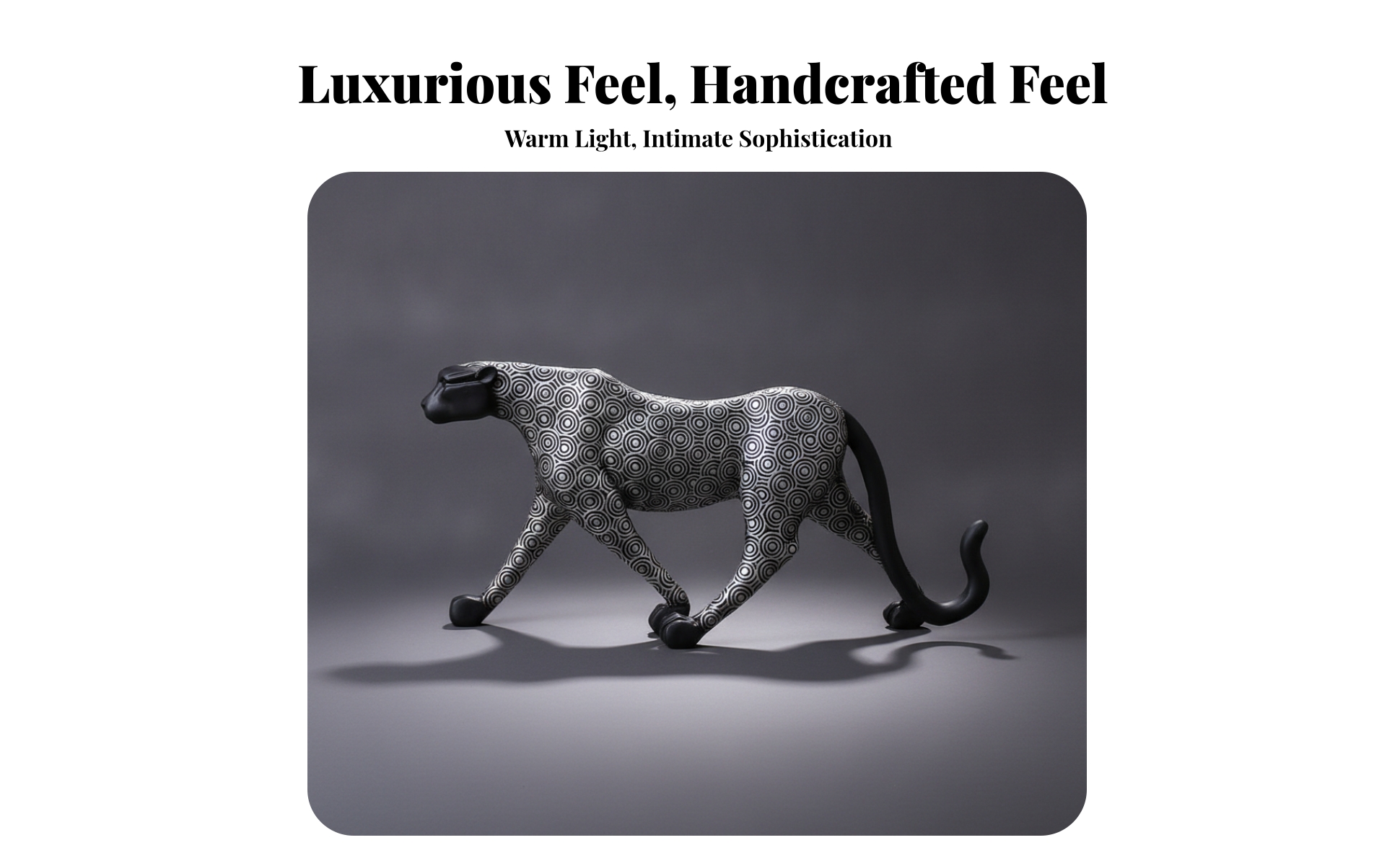 Leopard Statue Decorative Animal Sculpture Resin for Living Room, Art Collectors
