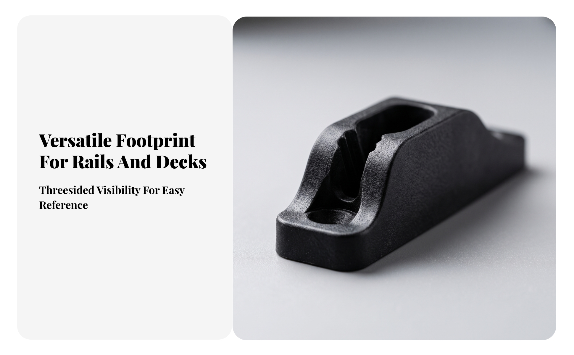 Jam Cleat with Screws Nylon Jam Cleat Black for Kayaks, Boats, Kayakers, Boaters