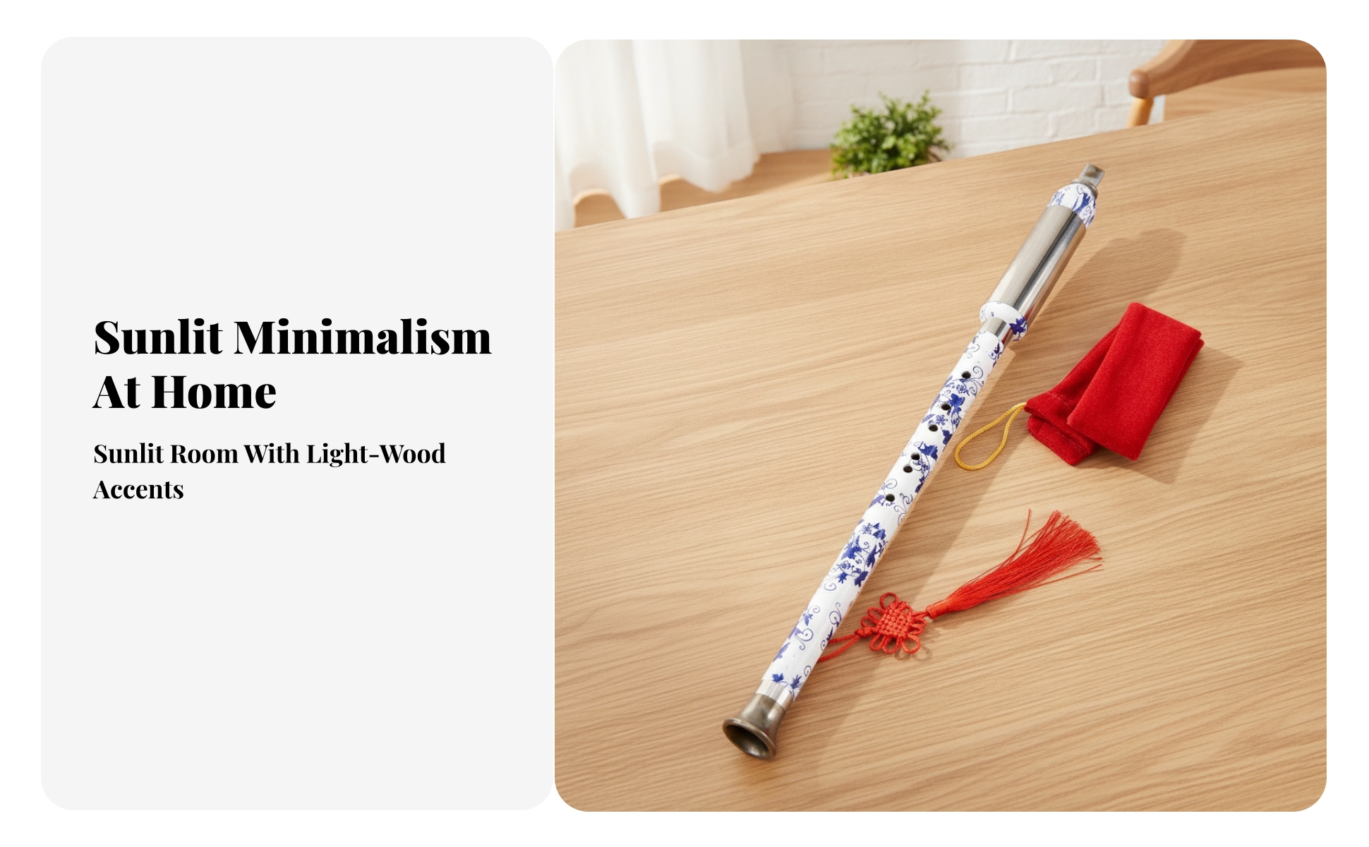 Flute Model with Tassel Portable Plastic Flute Ornament with Cord for Flutists
