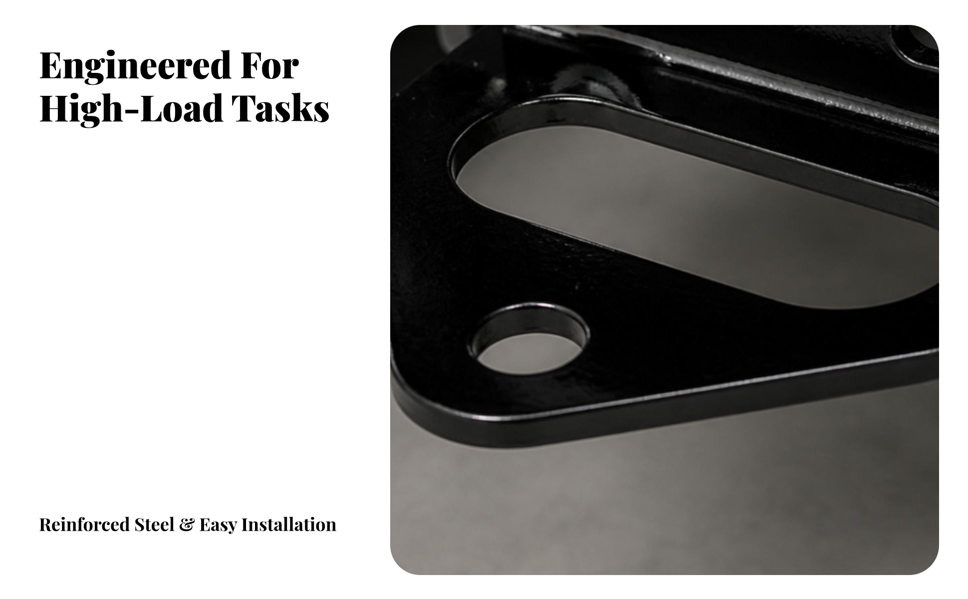 Trailer-Hitch Mounting Bracket Heavy-Duty for Yard Work, Homeowners, Landscapers