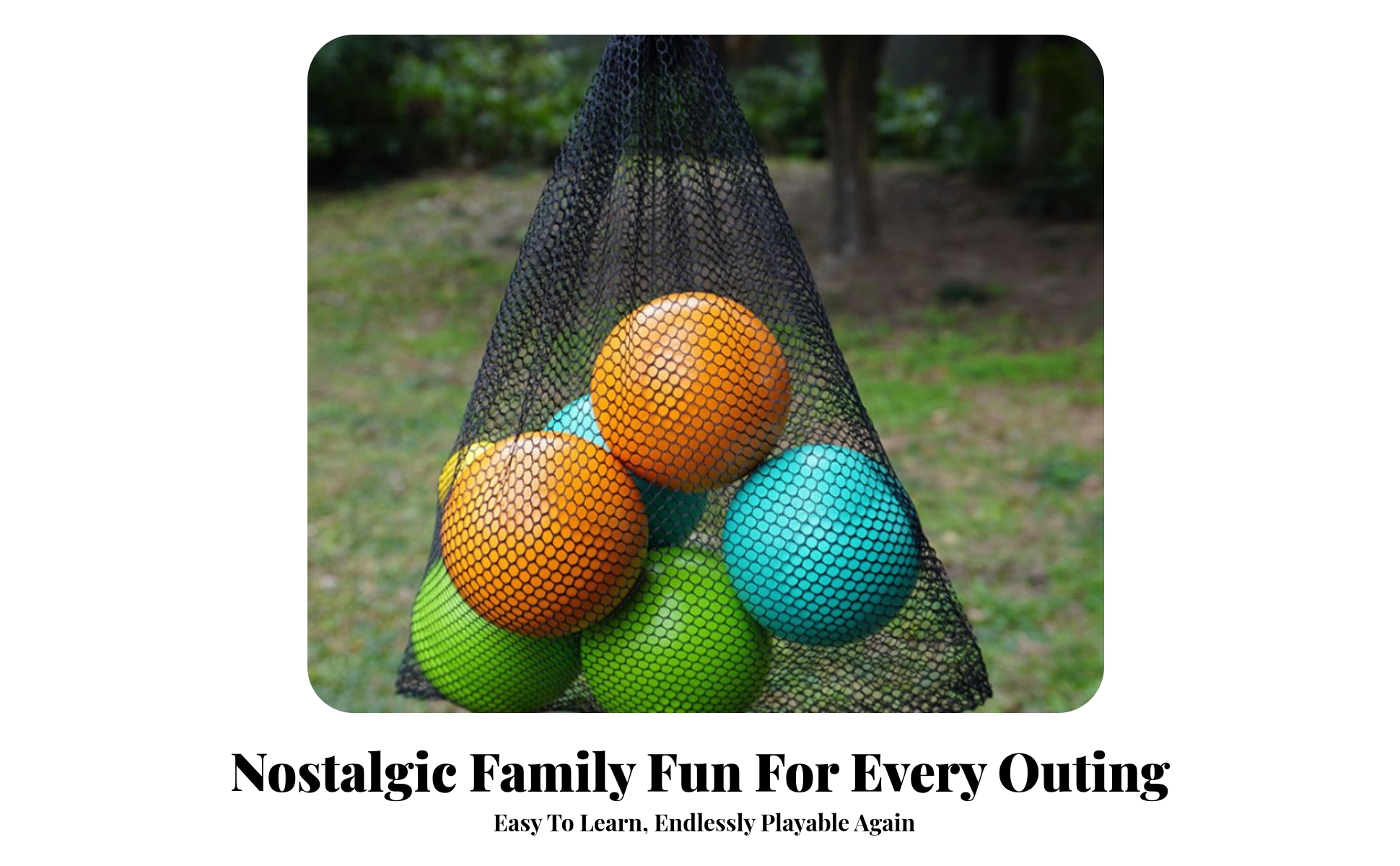 7 Pieces Wooden Bocce Ball Set High-Quality for Backyard, Park, Kids and Adults