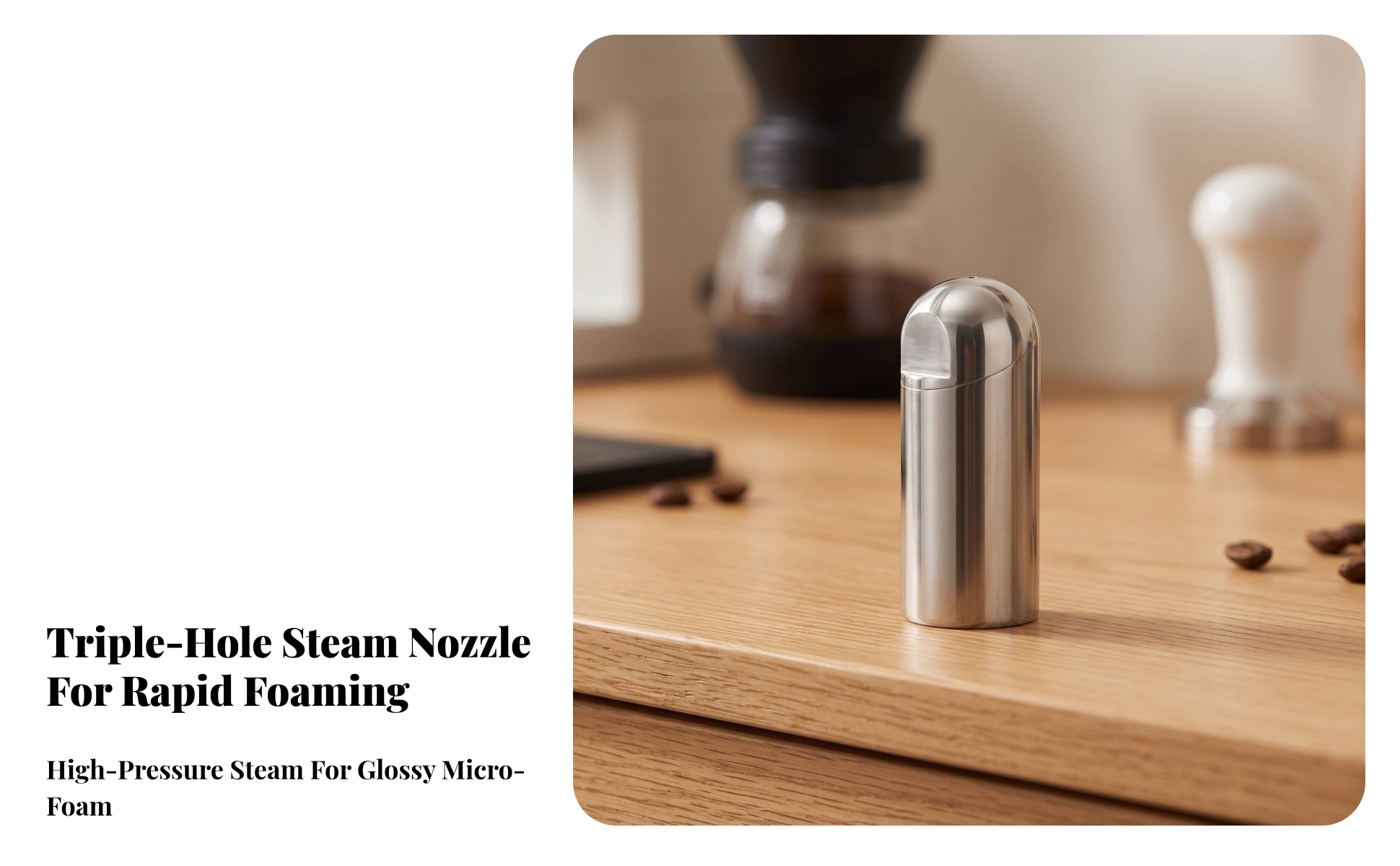 Coffee Machine Steam Nozzle 304 Stainless Steel Espresso Machine Steam Wand Tip
