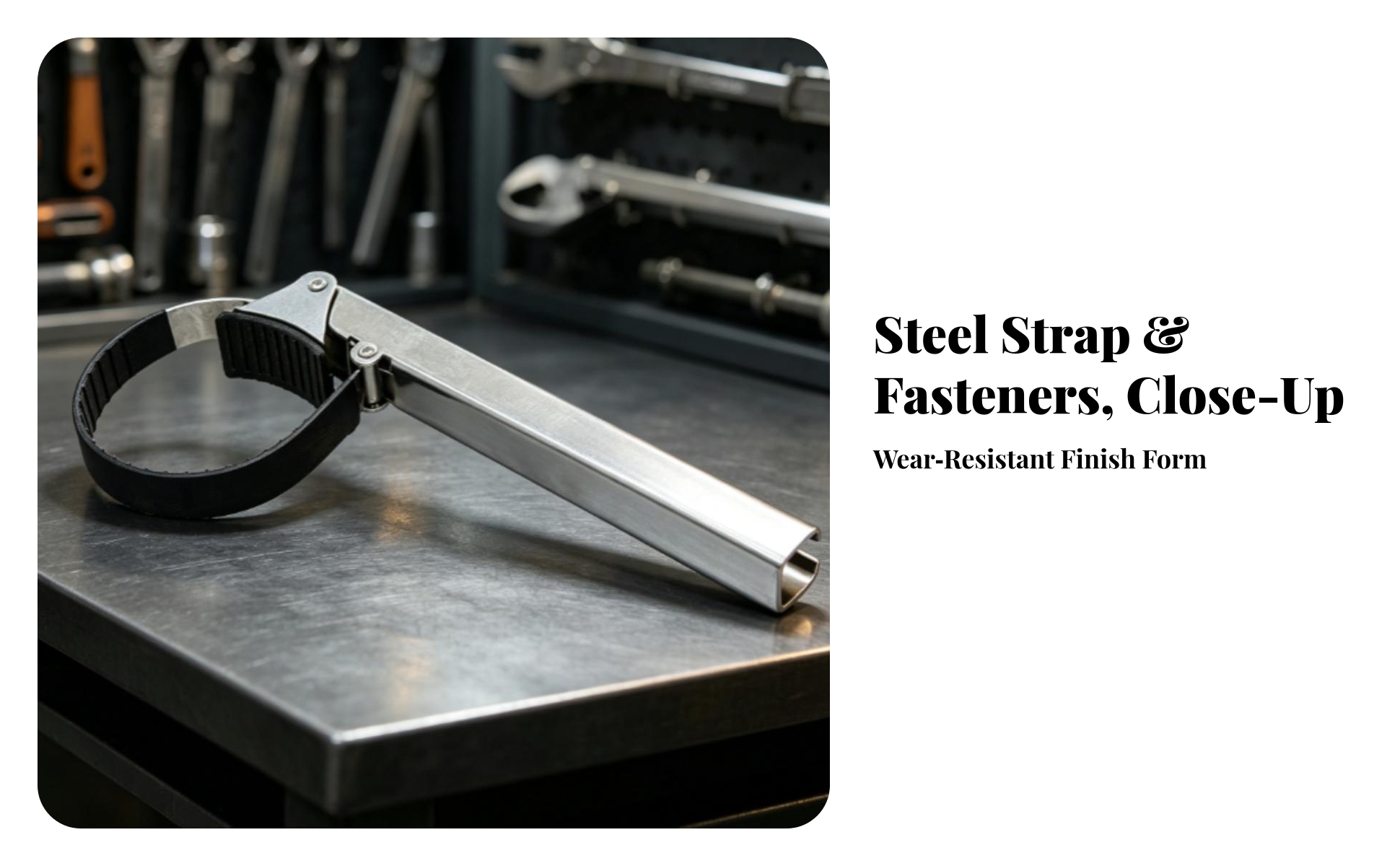Oil Filter Strap Wrench Universal Fit Oil Filter Wrench Long-Handle for DIYers