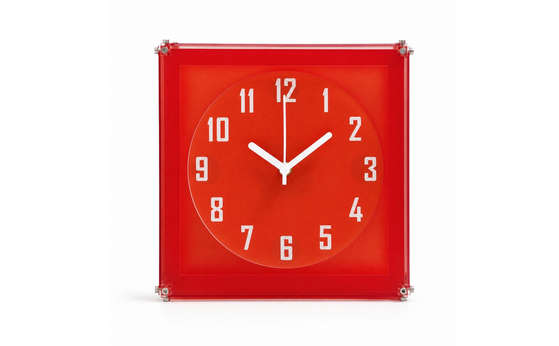 Wall Clock with Silent Mechanism Easy-to-Read for Living Room, Reading Nook