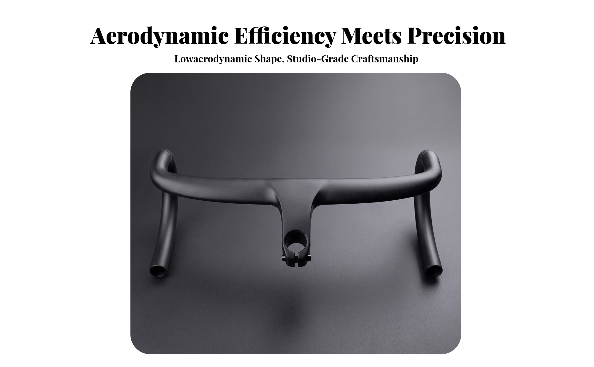 Integrated Road Handlebar Matte Black Integrated Drop Handlebar Aerodynamic