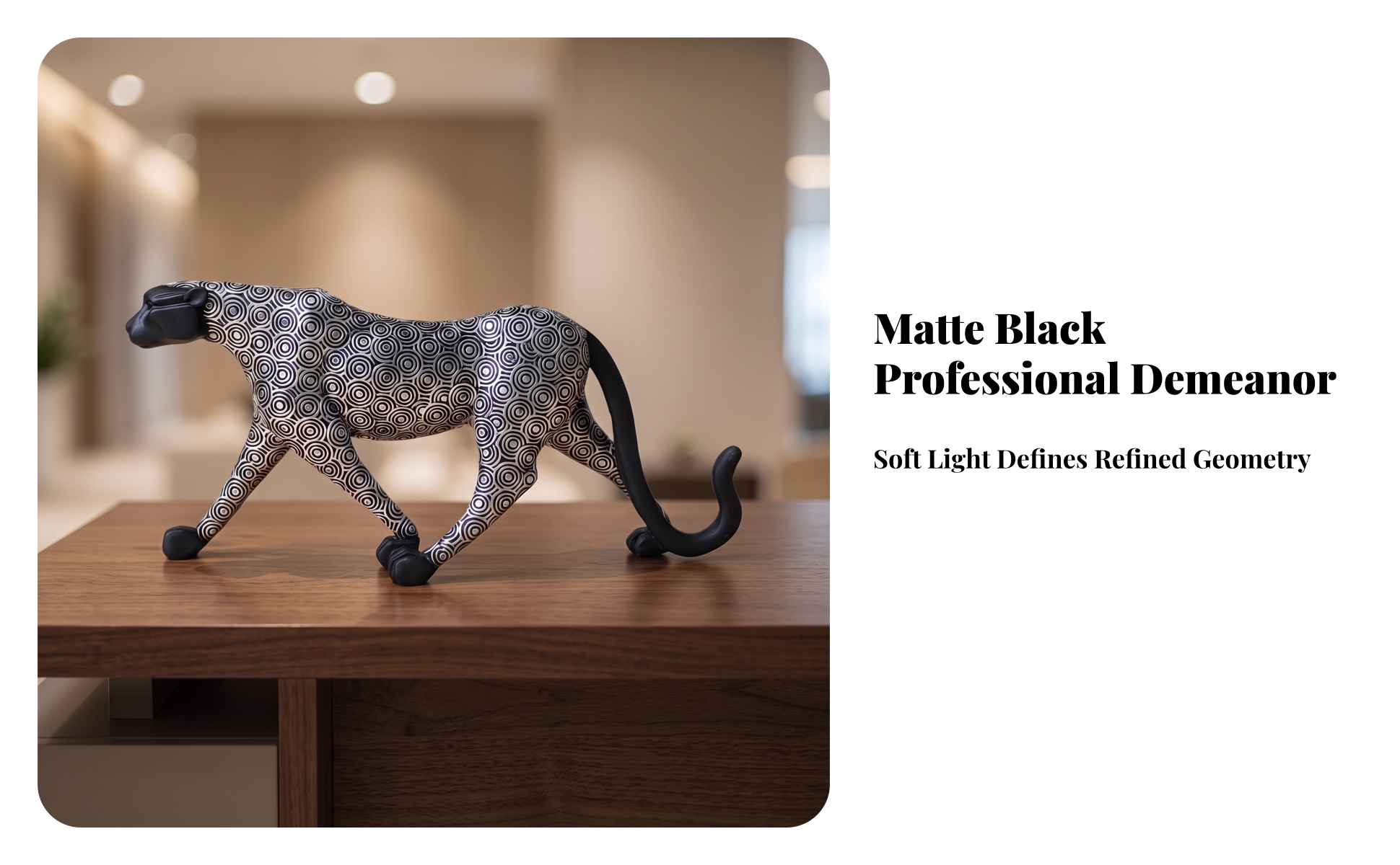Leopard Statue Decorative Animal Sculpture Resin for Living Room, Art Collectors