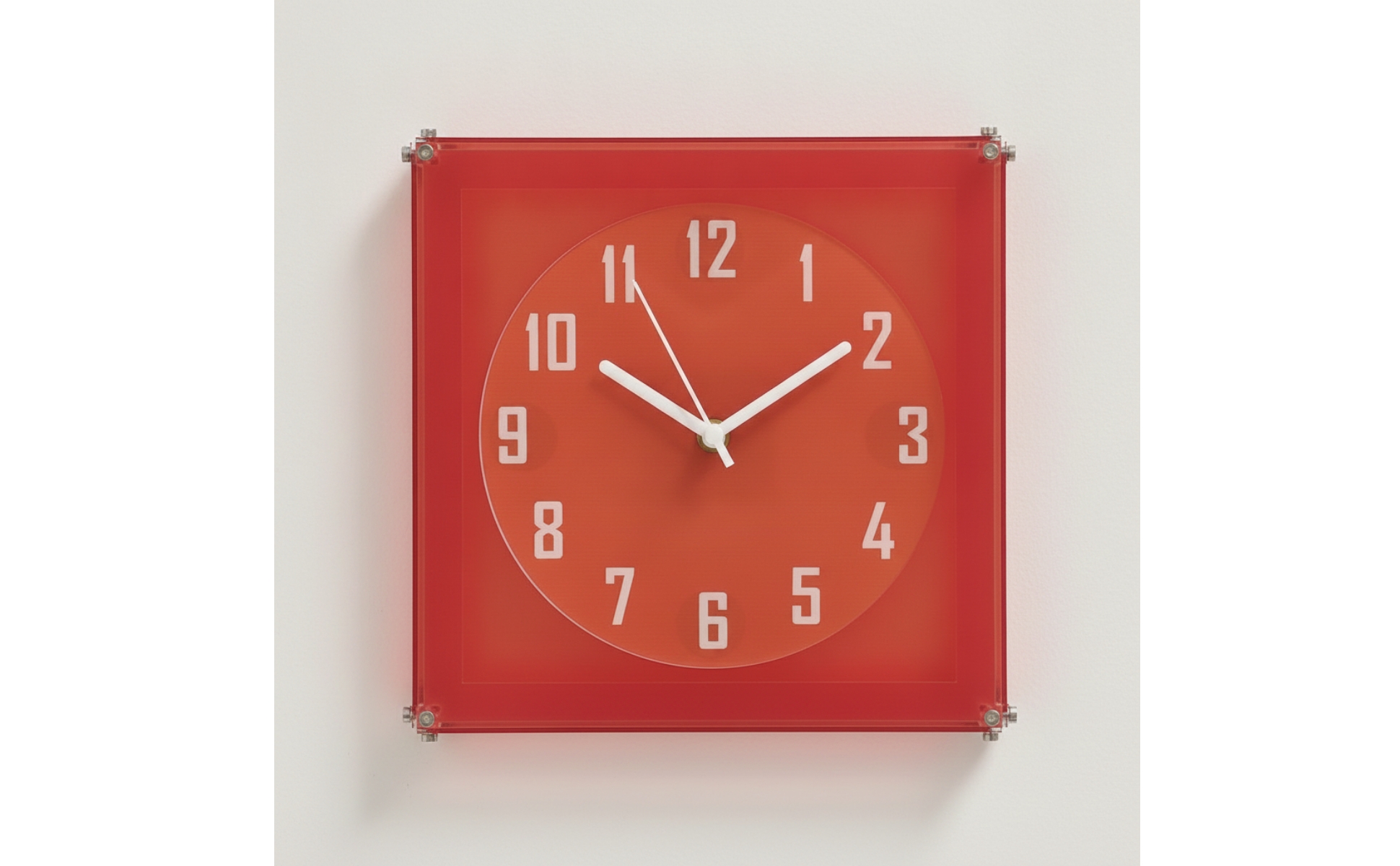 Wall Clock with Silent Mechanism Easy-to-Read for Living Room, Reading Nook