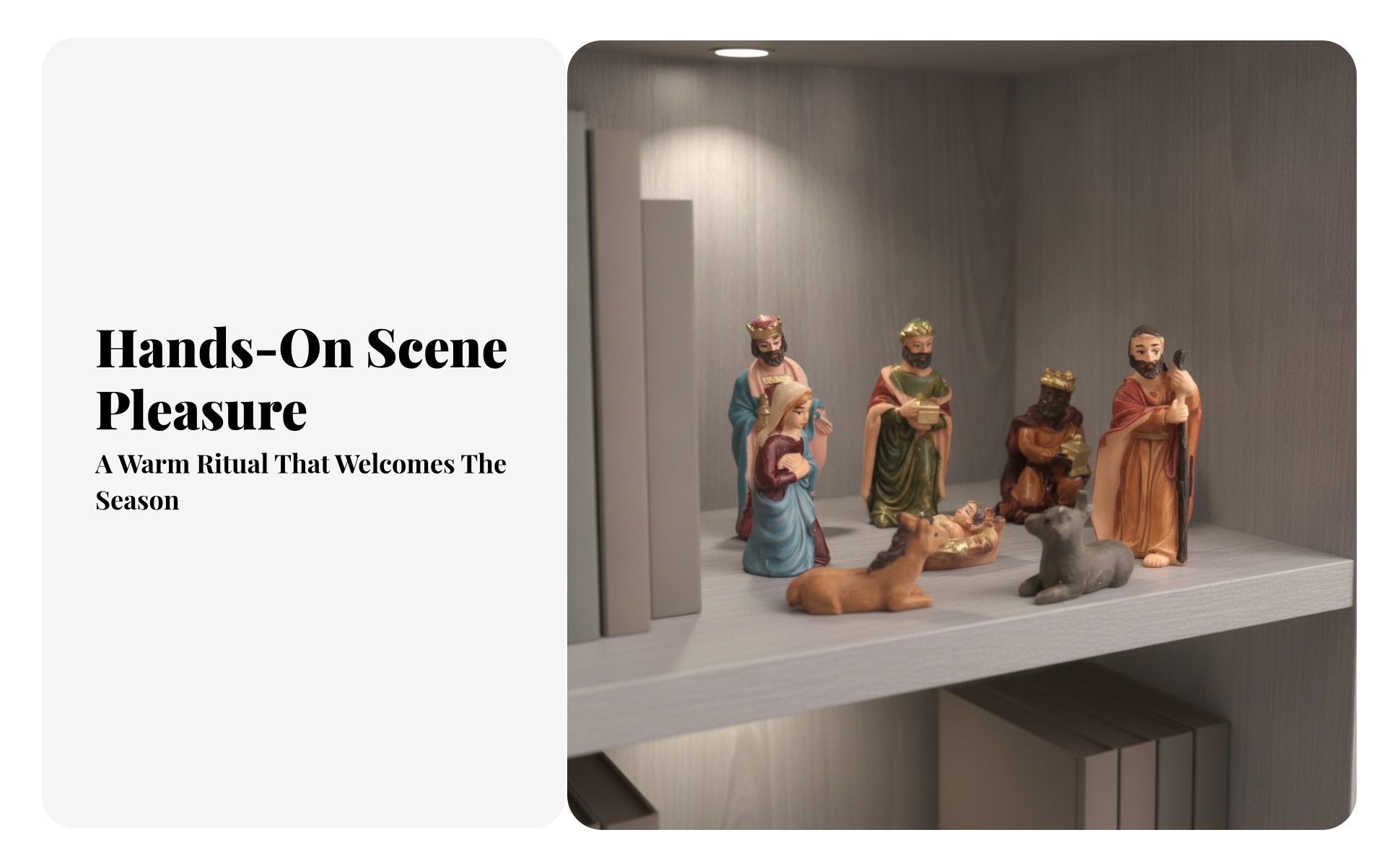8 Pieces Nativity Figurines Artisan-Style-Style Christmas Nativity Scene Set